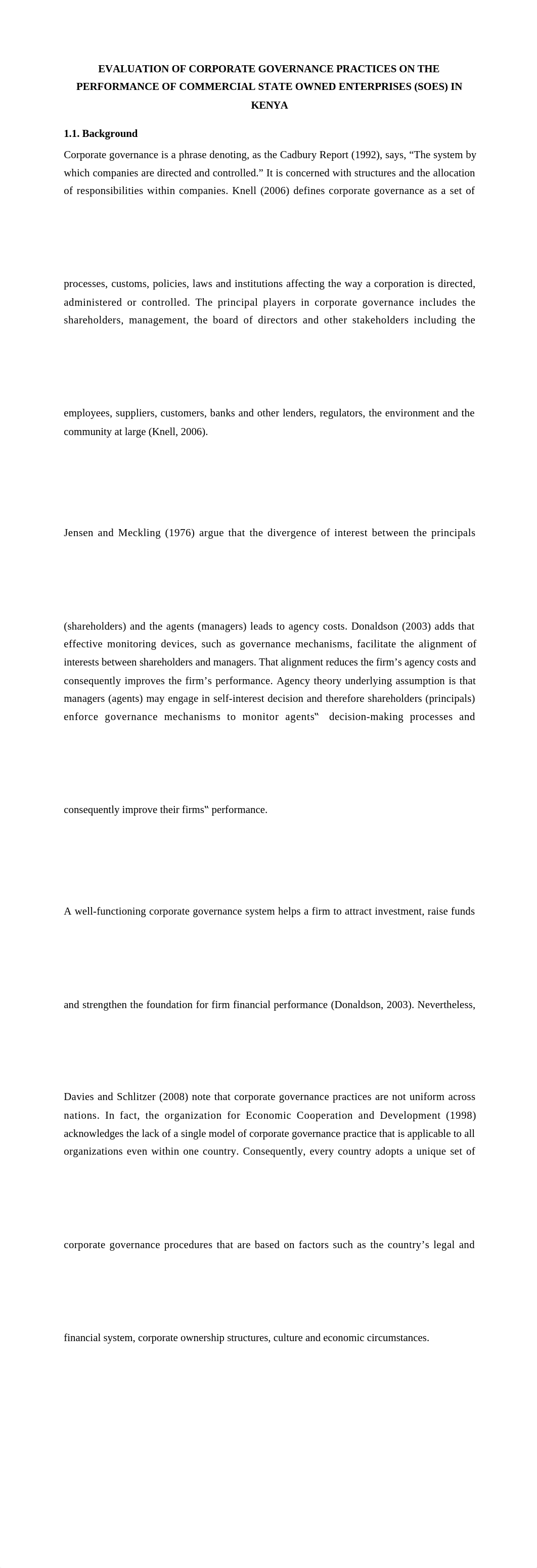 EVALUATION OF CORPORATE GOVERNANCE PRACTICES ON THE PERFORMANCE OF COMMERCIAL STATE OWNED ENTERPRISE_dmyrheqz0rq_page1