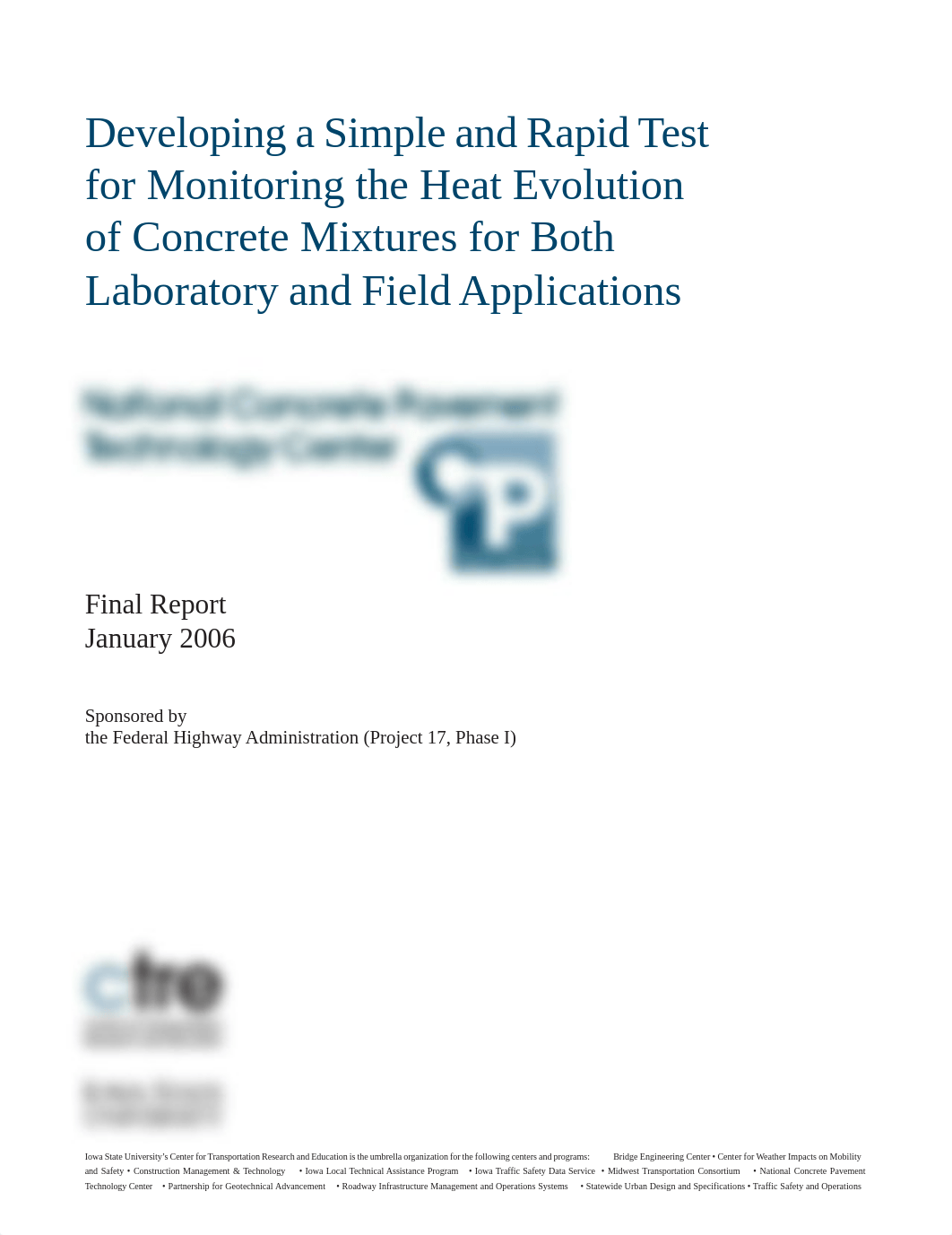 Developing A Simple and Rapid Test for Monitoring the Heat Evolution of Concrete for Both Lab and Fi_dmyw0gm84f1_page1