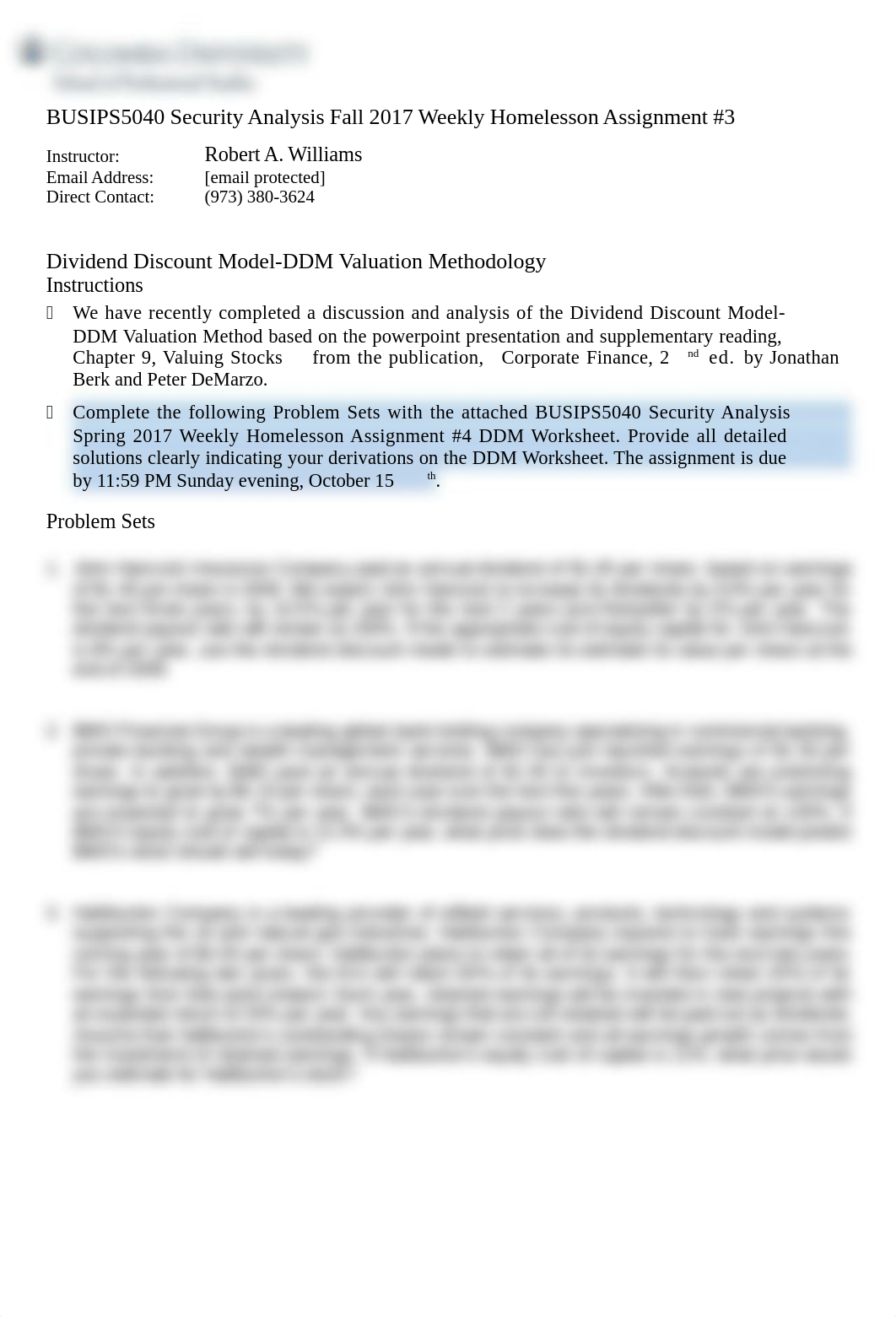 BUSIPS5040_001_2017_3 SECURITY ANALYSIS FALL 2017 WEEKLY HOMELESSON ASSIGNMENT #3 DDM.docx_dmzj8ctp70h_page1