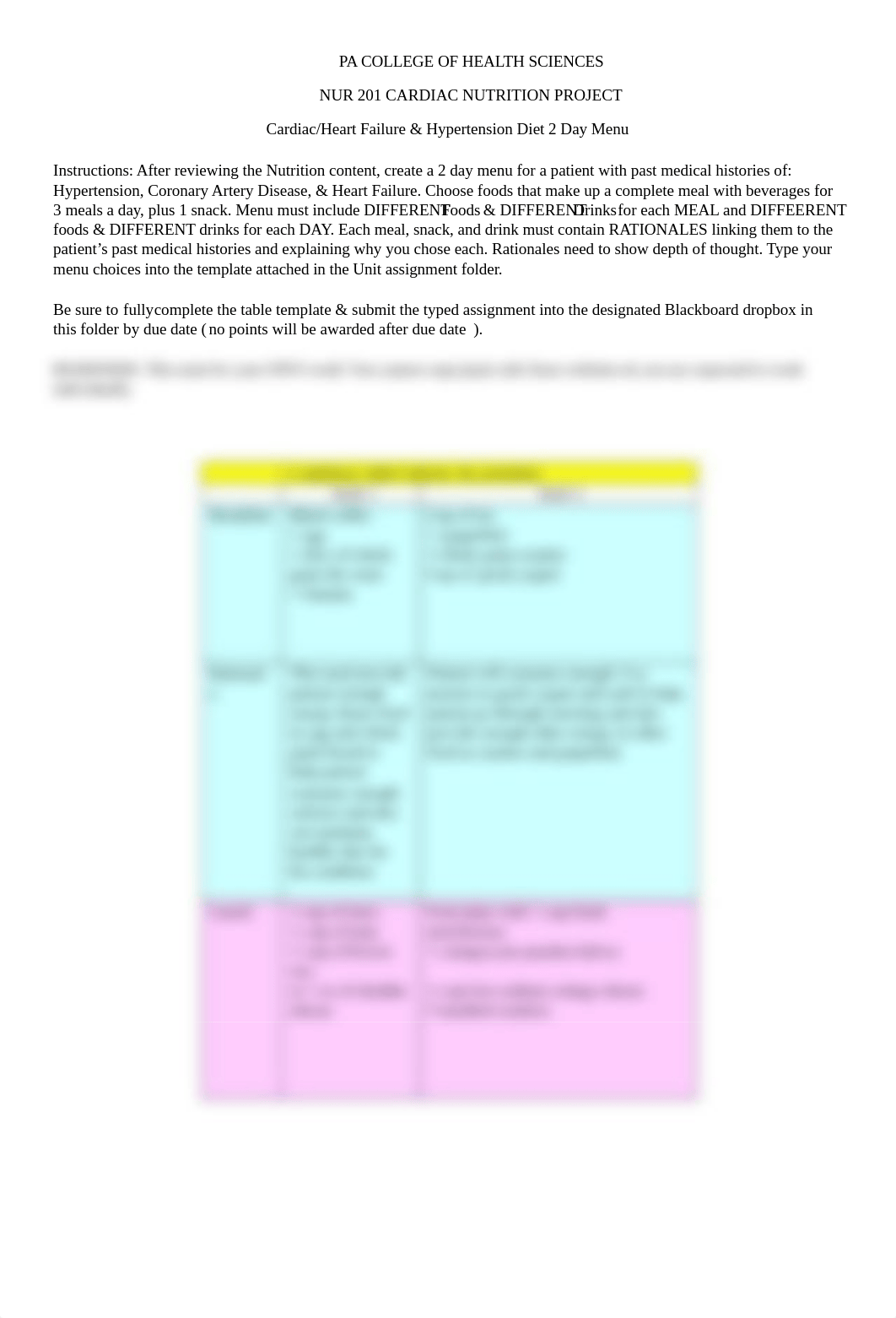 Nutrition Project - Cardiac & HTN Diet 2 Day MENU TEMPLATE - FA18.docx_dmzoi2uupnl_page1