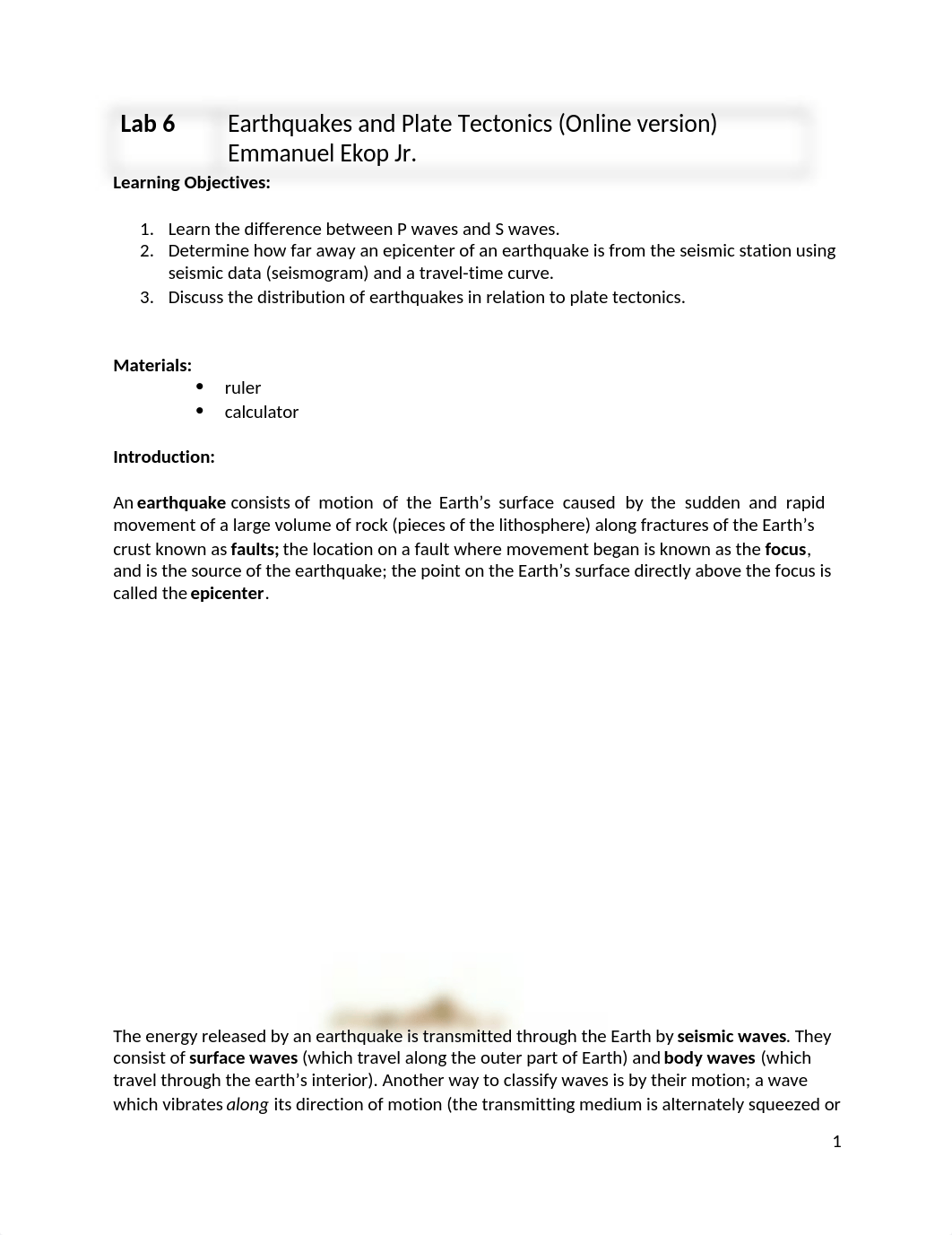 Online Lab 6 Earthquakes and Plate Tectonics EE.docx_dmzvecot1iq_page1