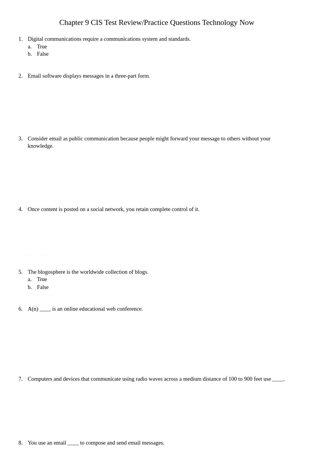 Section 1 CIS 110 Chapter 9 Test Review Practice Questions.docx_dn0ohhe3ry5_page1