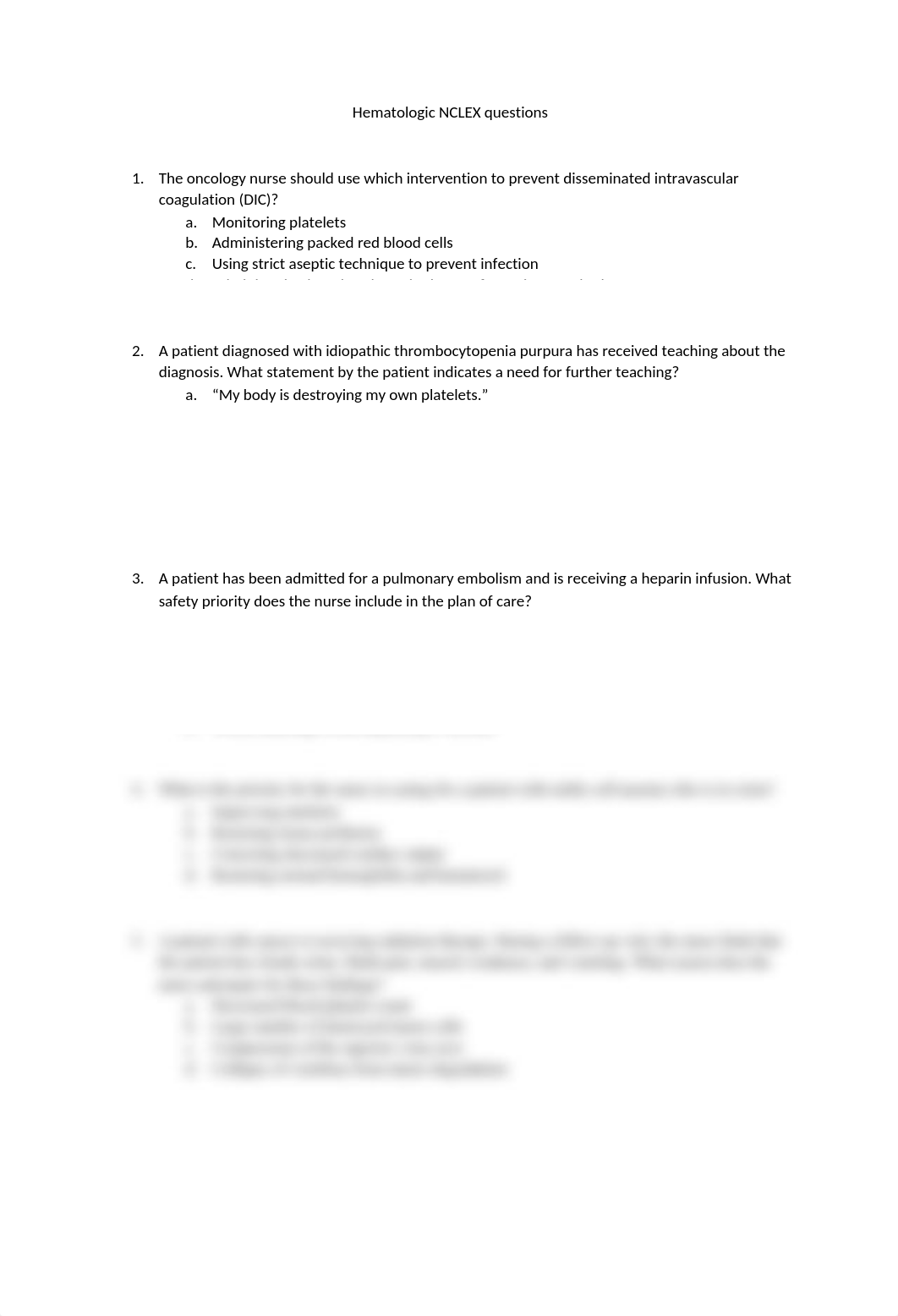 Hematologic NCLEX questions.docx_dn0s1w5ggfq_page1