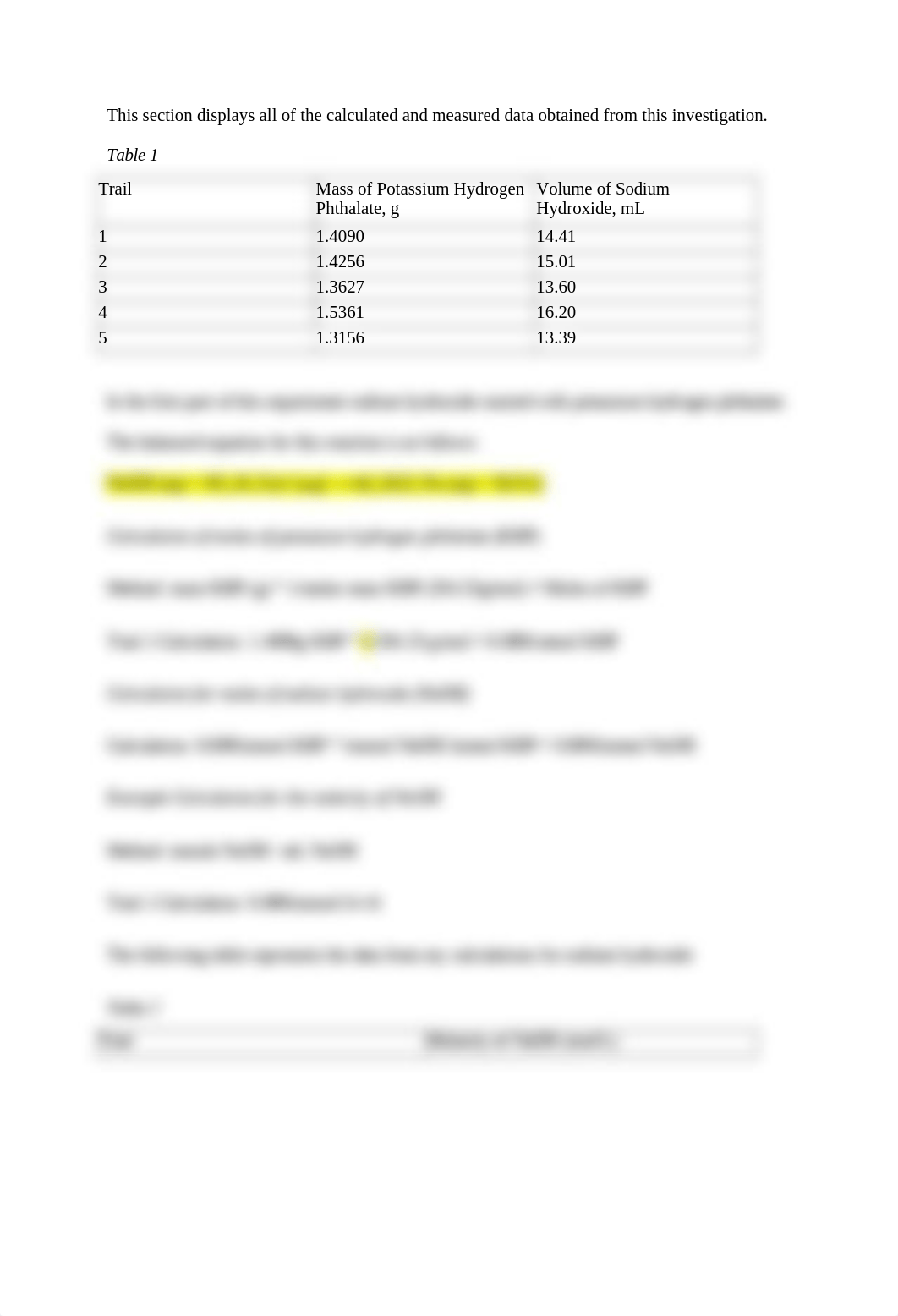 Lab Report- Standardization of Sodium Hydroxide and Analysis of Vinegar.docx_dn0sdawp6if_page2