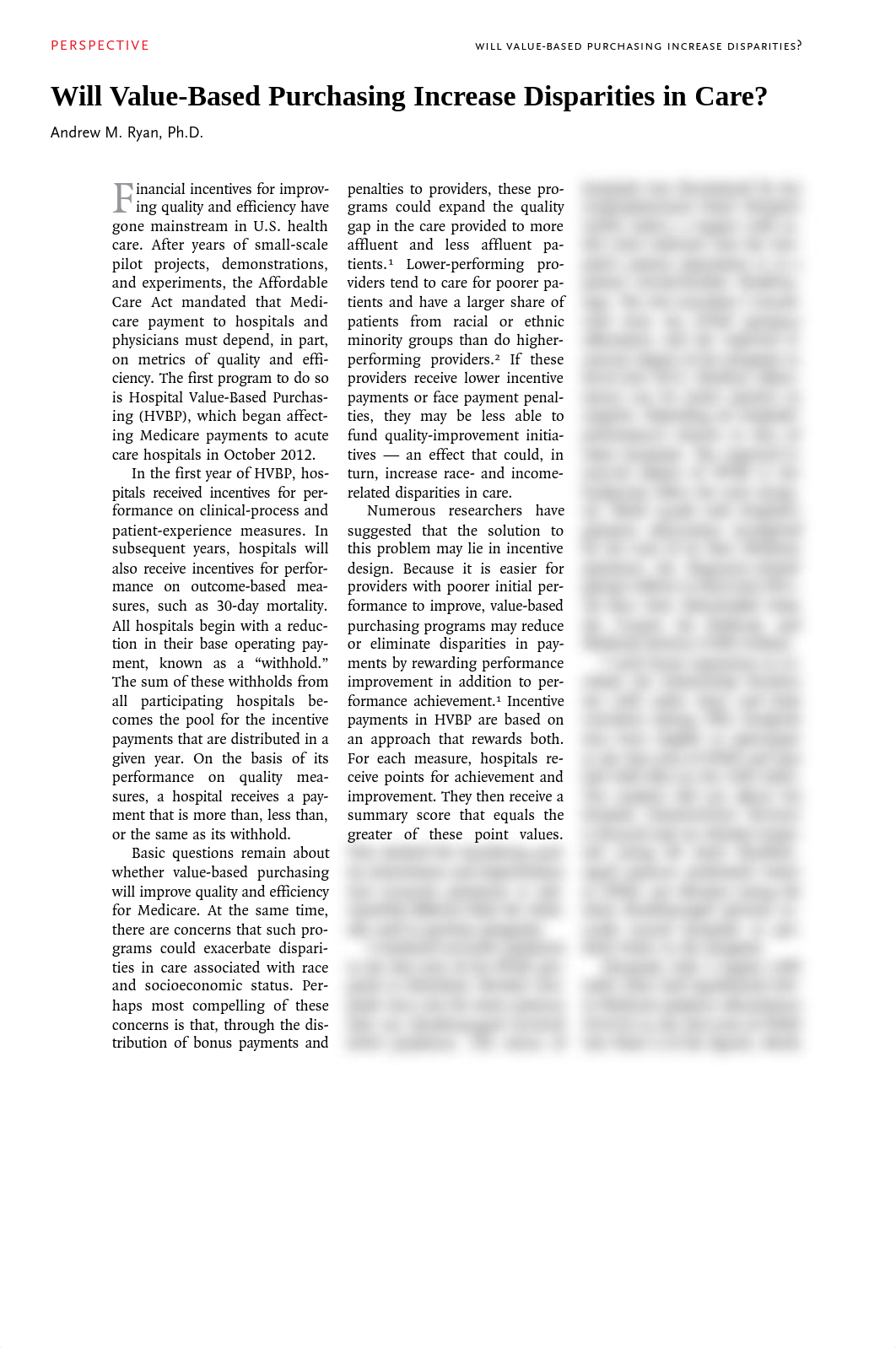 Will Value Based Purchasing Increase Disparities in Health Care NEJM.pdf_dn0slfqvh5k_page1