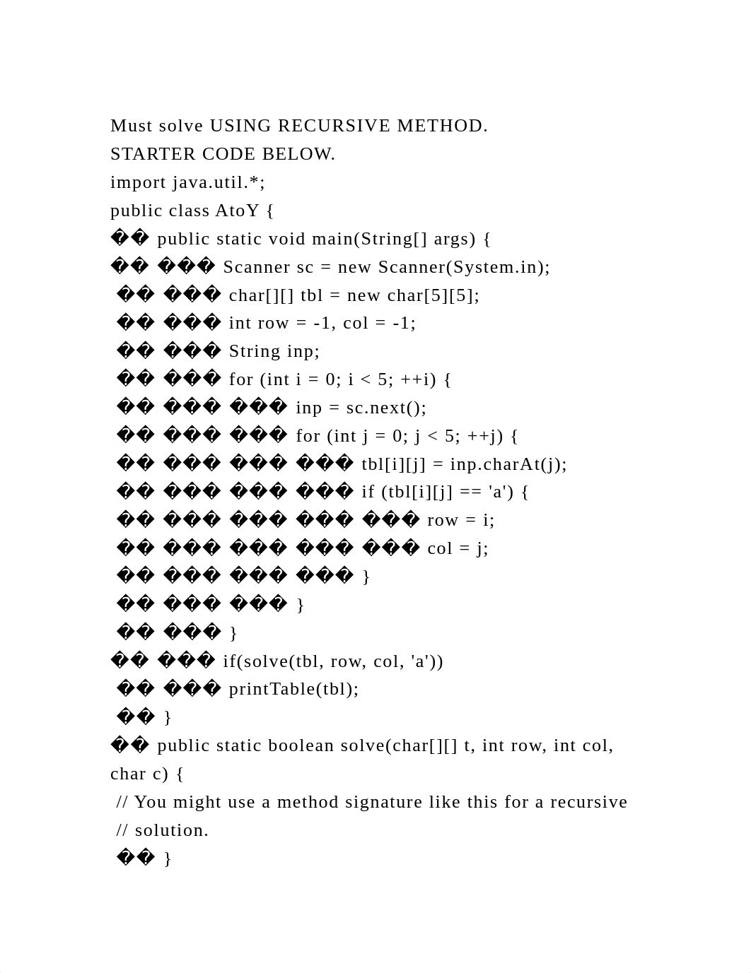 Must solve USING RECURSIVE METHOD.STARTER CODE BELOW.import java.docx_dn1330jdnb6_page2