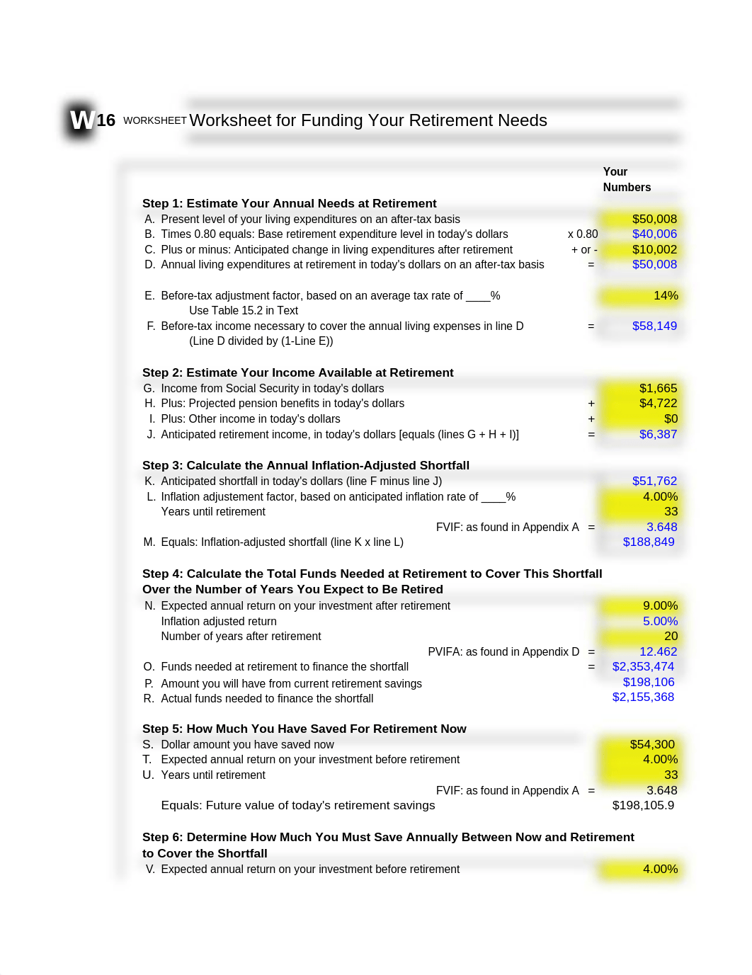 Worksheet 16 - Worksheet for Funding Your Retirement Needs - FINAL.xls_dn17i6dp74e_page1