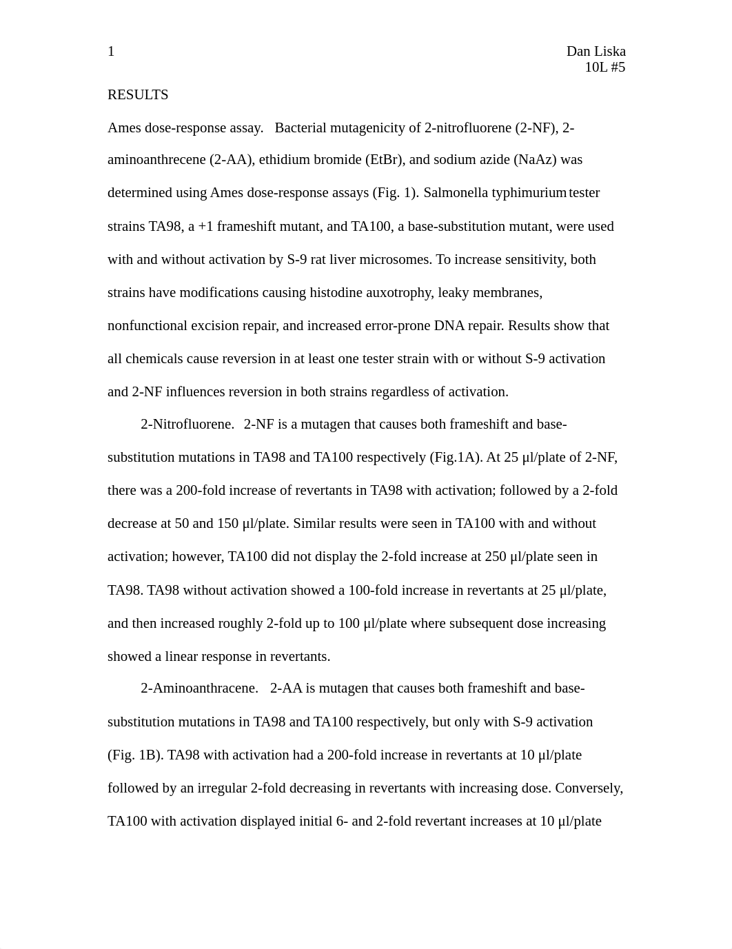 Ames Mutation Assay Report - Results and Discussion_dn1x4tj8hbz_page1