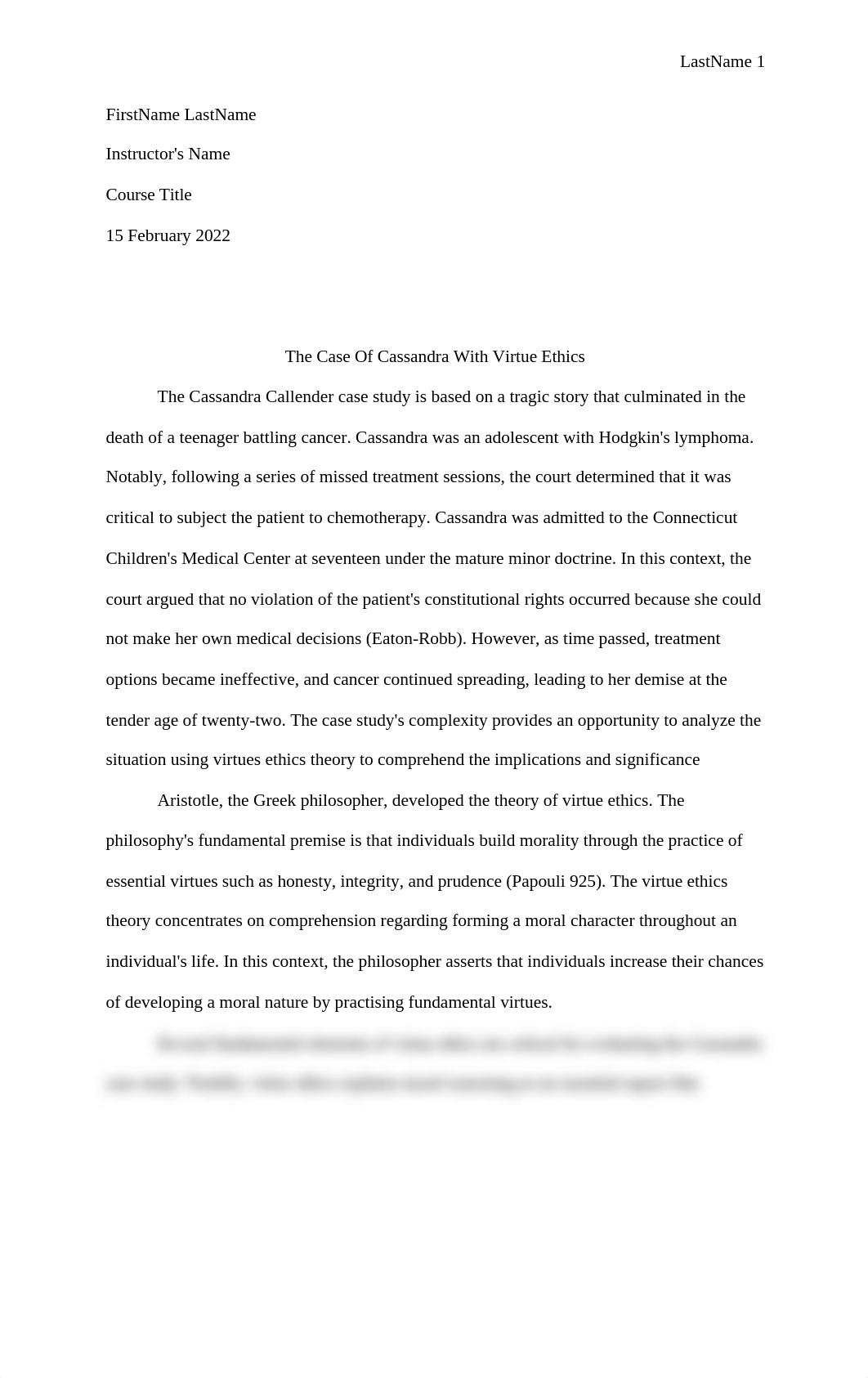 Analyze the Case of Cassandra with Virtue Ethics 1644891631.doc_dn1zsphmxcd_page1