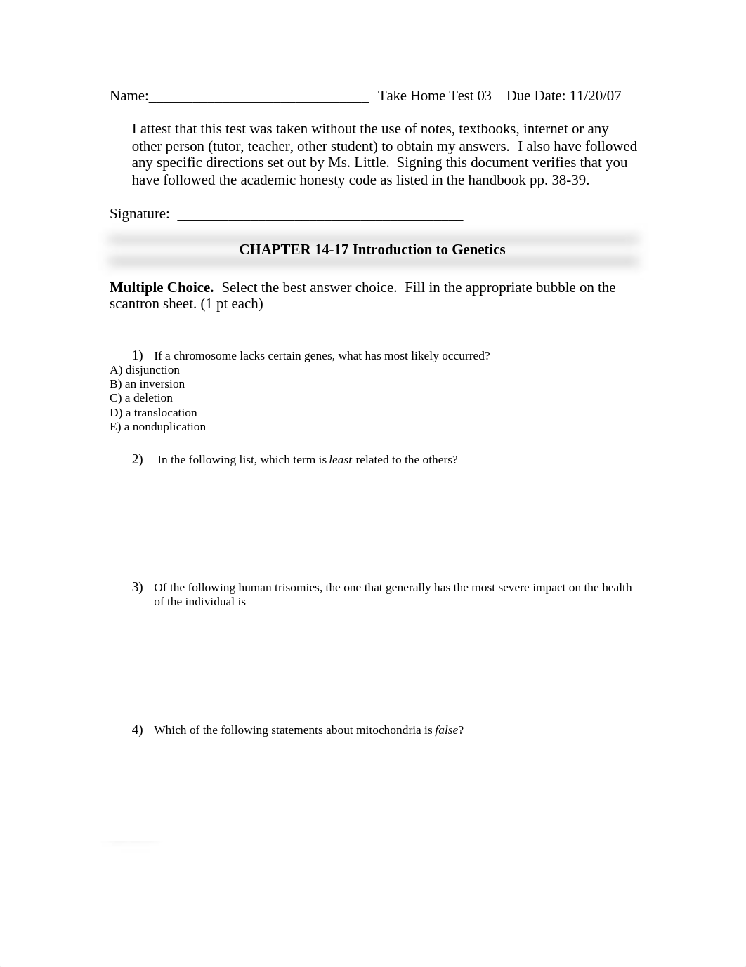 Biology Chapters 14-17 Take-Home Test_dn2exato5iq_page1