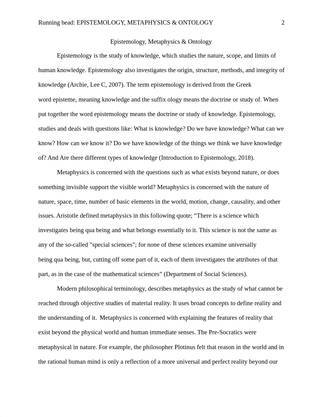 Epistemology Metaphysics and Ontology paper wk 2 Phil foundations.docx_dn2oyum4zix_page2