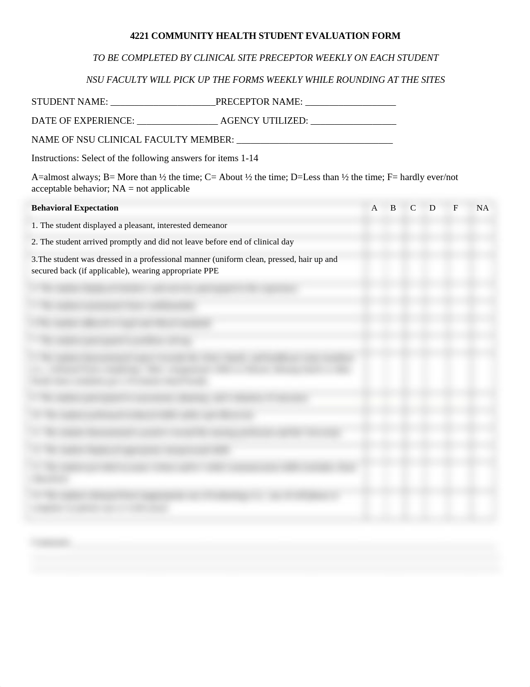 4221 Community Health Student evaluation FORM.docx_dn2rio2b4ml_page1