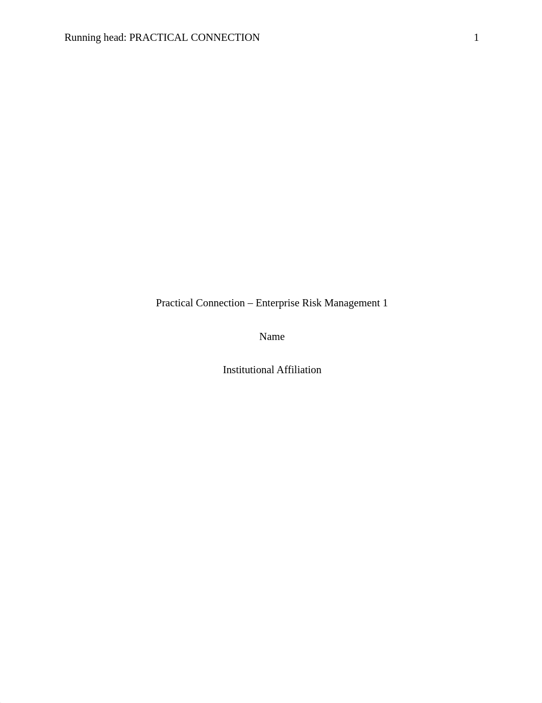 Practical Connection enterprise risk management.docx_dn2srrfkbnz_page1