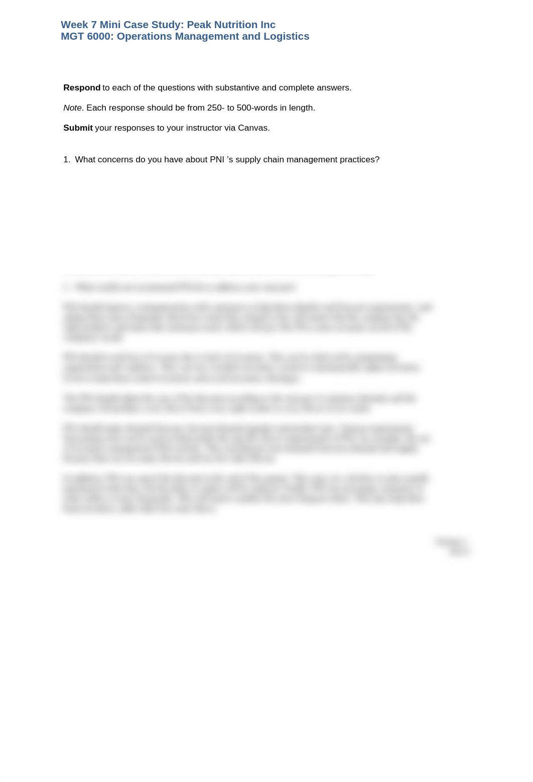 Alliant - MGT6000 - Week 7 Mini Case Study - Peak Nutrition Inc.docx_dn32tn2r9pm_page1