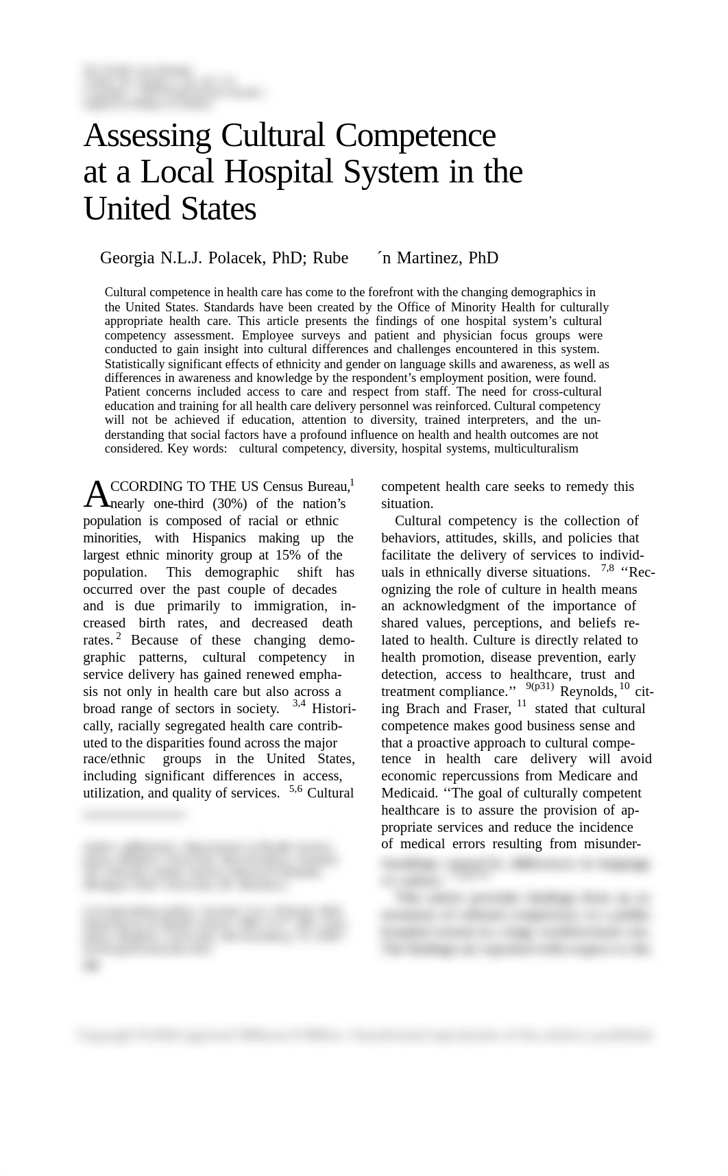 Assessing Cultural Competence a a Local Hospital System in the United States.pdf_dn33wr0q2rn_page1