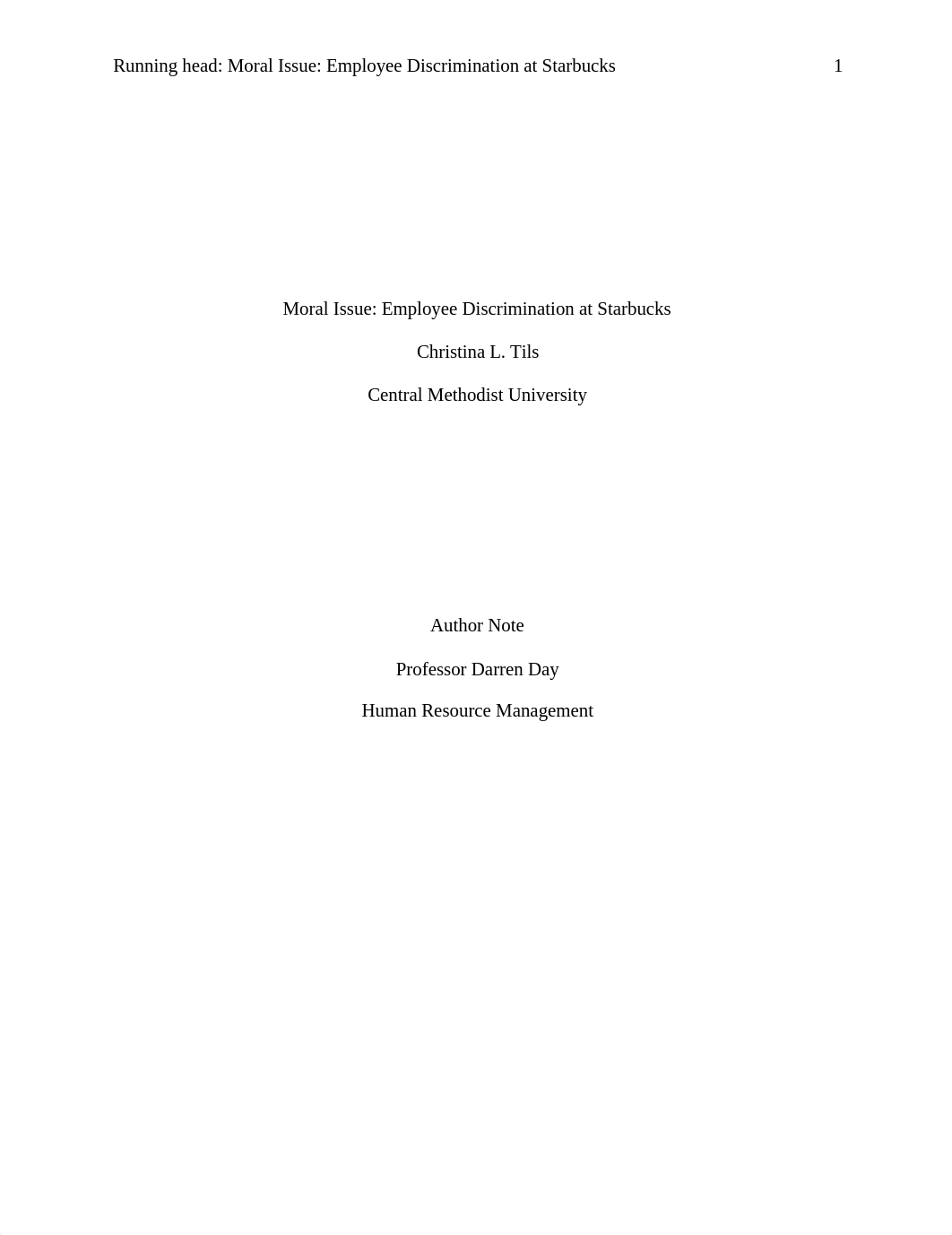 Tils, C. Employee Discrimination at Starbucks.docx_dn3cyncazzk_page1