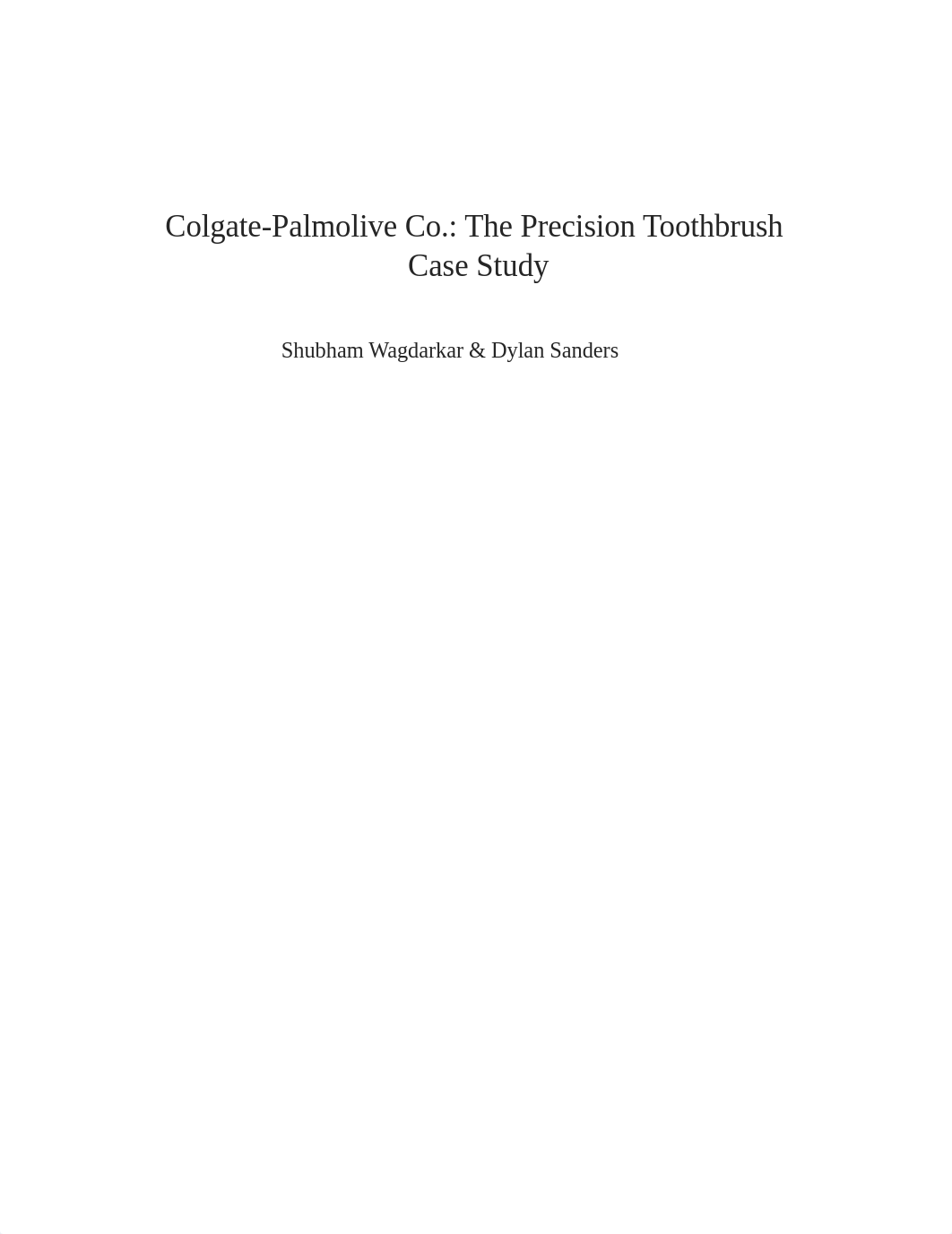 Team 1 - Colgate Precision Case Anaysis.docx_dn3frxamx2x_page1