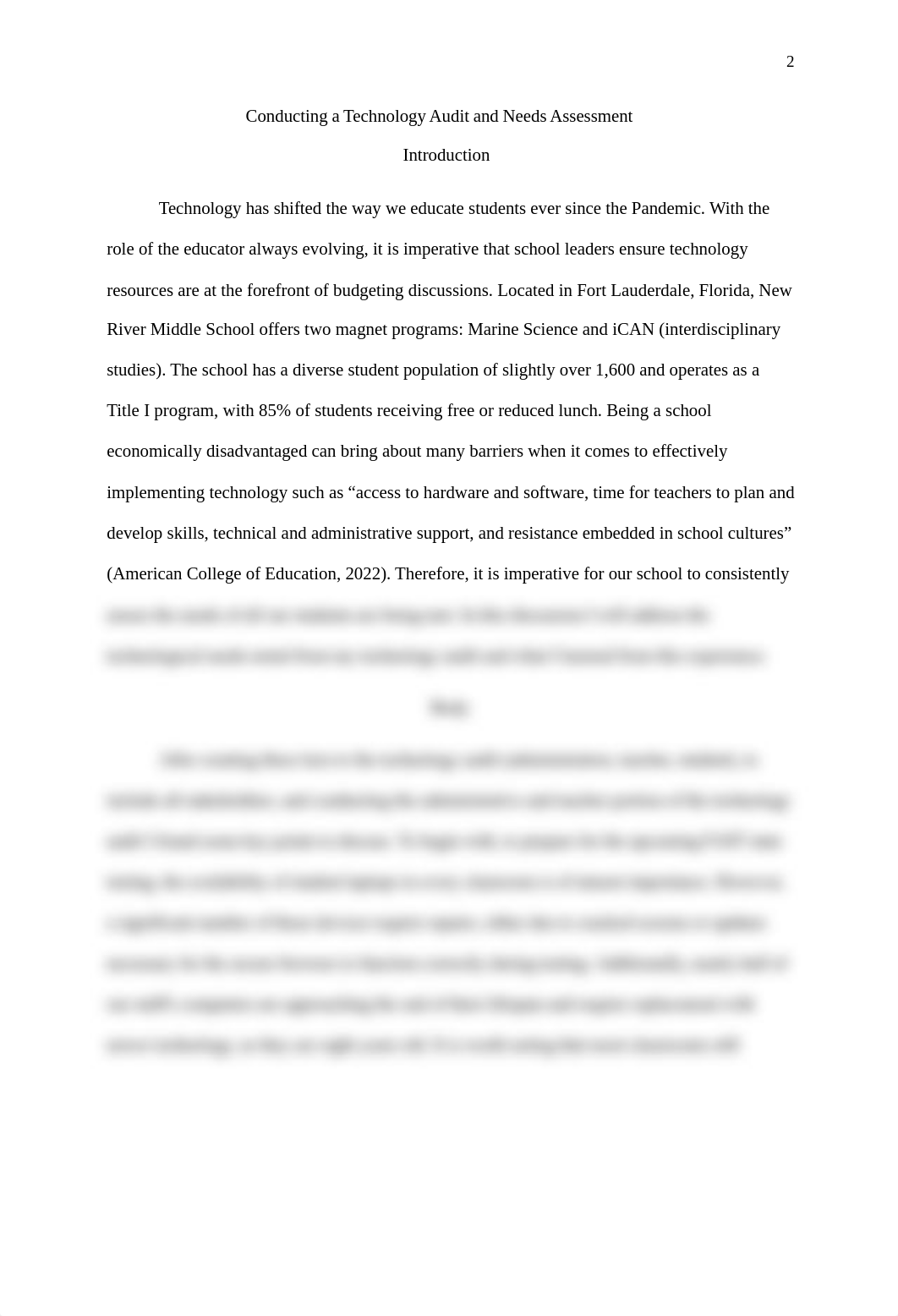 EL5723 Module 4 Analysis-Conducting a Technology Audit and Needs Assessment.docx_dn3rfolqtna_page2