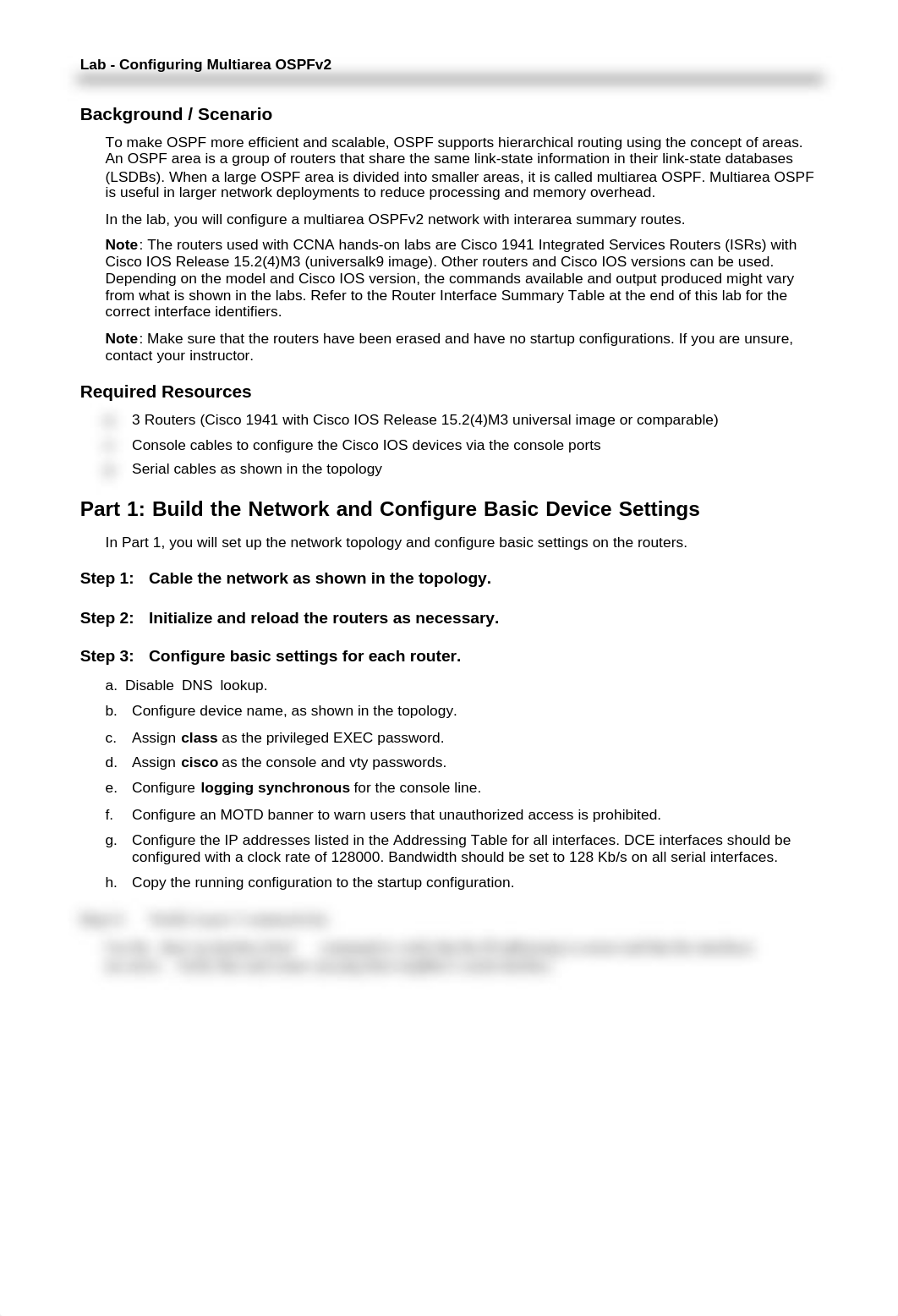 6.2.3.8 Lab - Configuring Multiarea OSPFv2 answers_dn3tj7a0rv1_page2