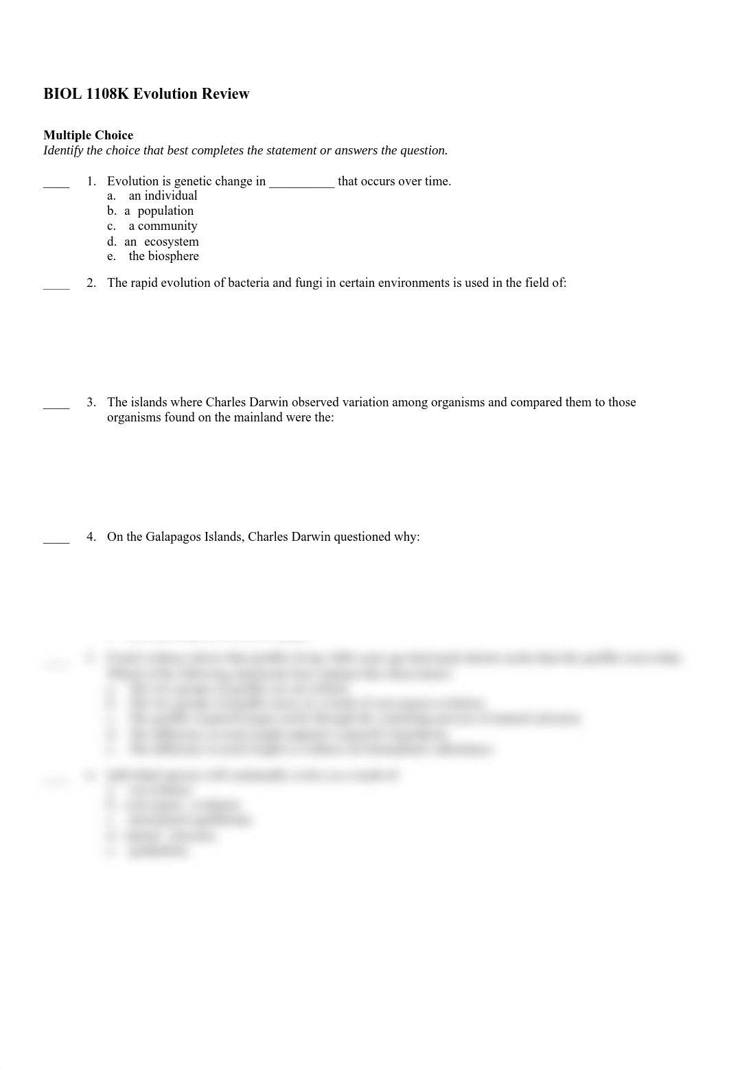 BIOL 1108K Evolution Review ICE student.pdf_dn3yc2vt8i4_page1