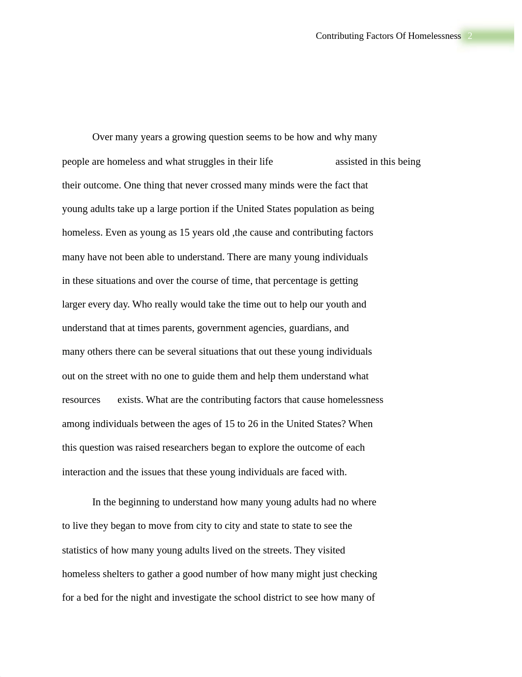 Contributing Factors of Homelessness of Young Adults Rough Draft.docx_dn3zn0j1hbn_page2