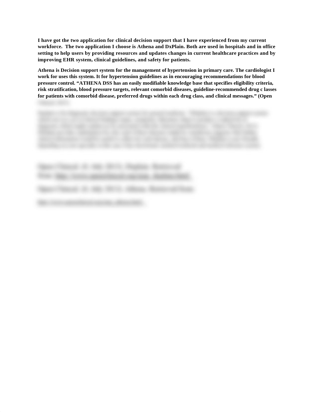 I have got the two application for clinical decision support that I have experienced from my current_dn49u19b21m_page1