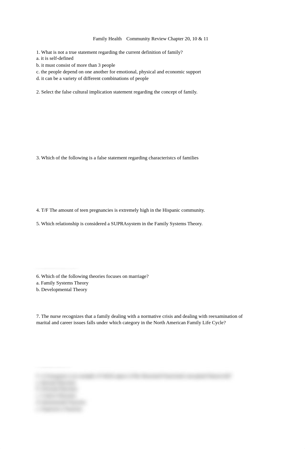 Family Health  Community - Exam Chapter 20, 10 and 11_dn4gm509fp7_page1