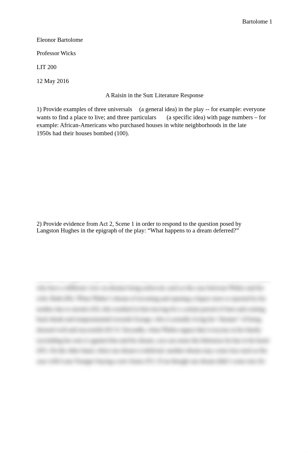 A Raisin in the Sun - Literature Response (EB)_dn4keytcfc0_page1