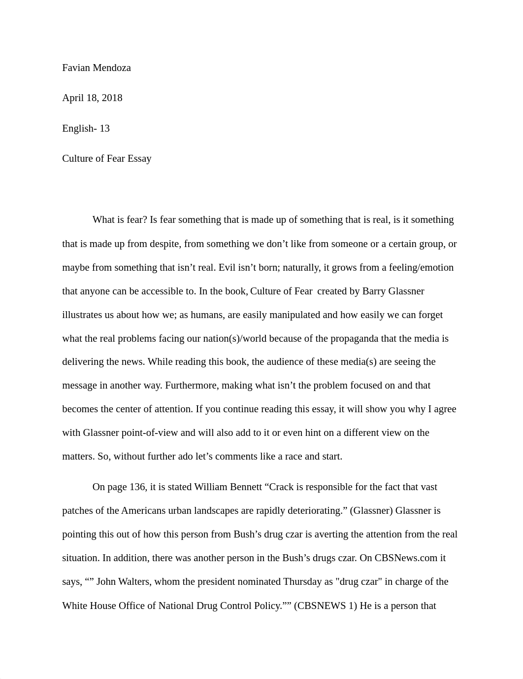 Culture of Fear Essay.docx_dn4msw69wd8_page1