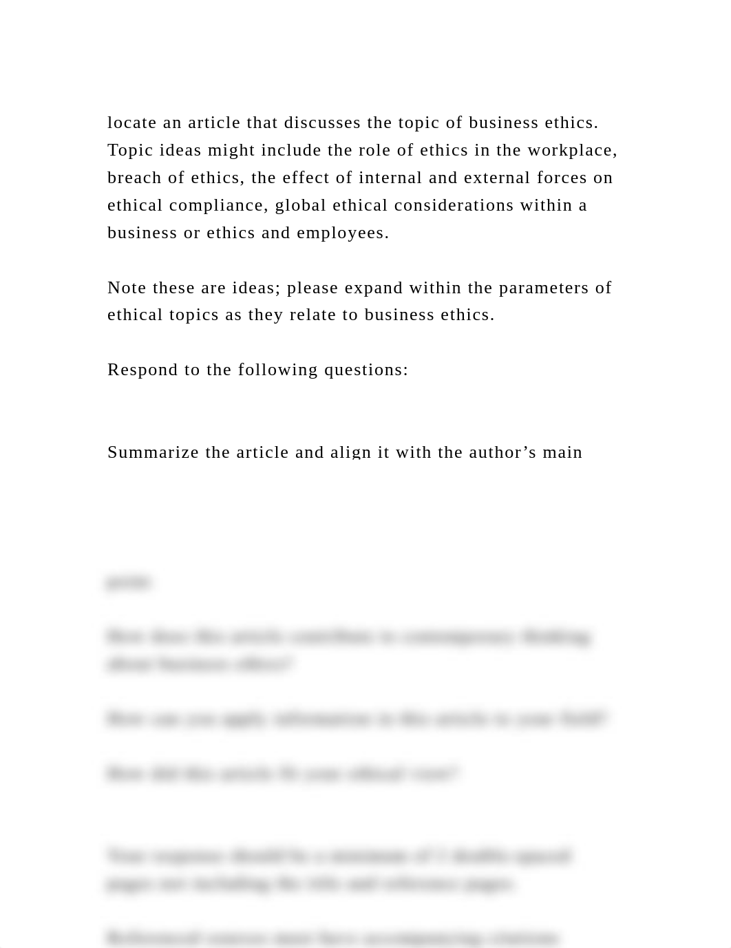 locate an article that discusses the topic of business ethics. Topic.docx_dn51dg20qt1_page2