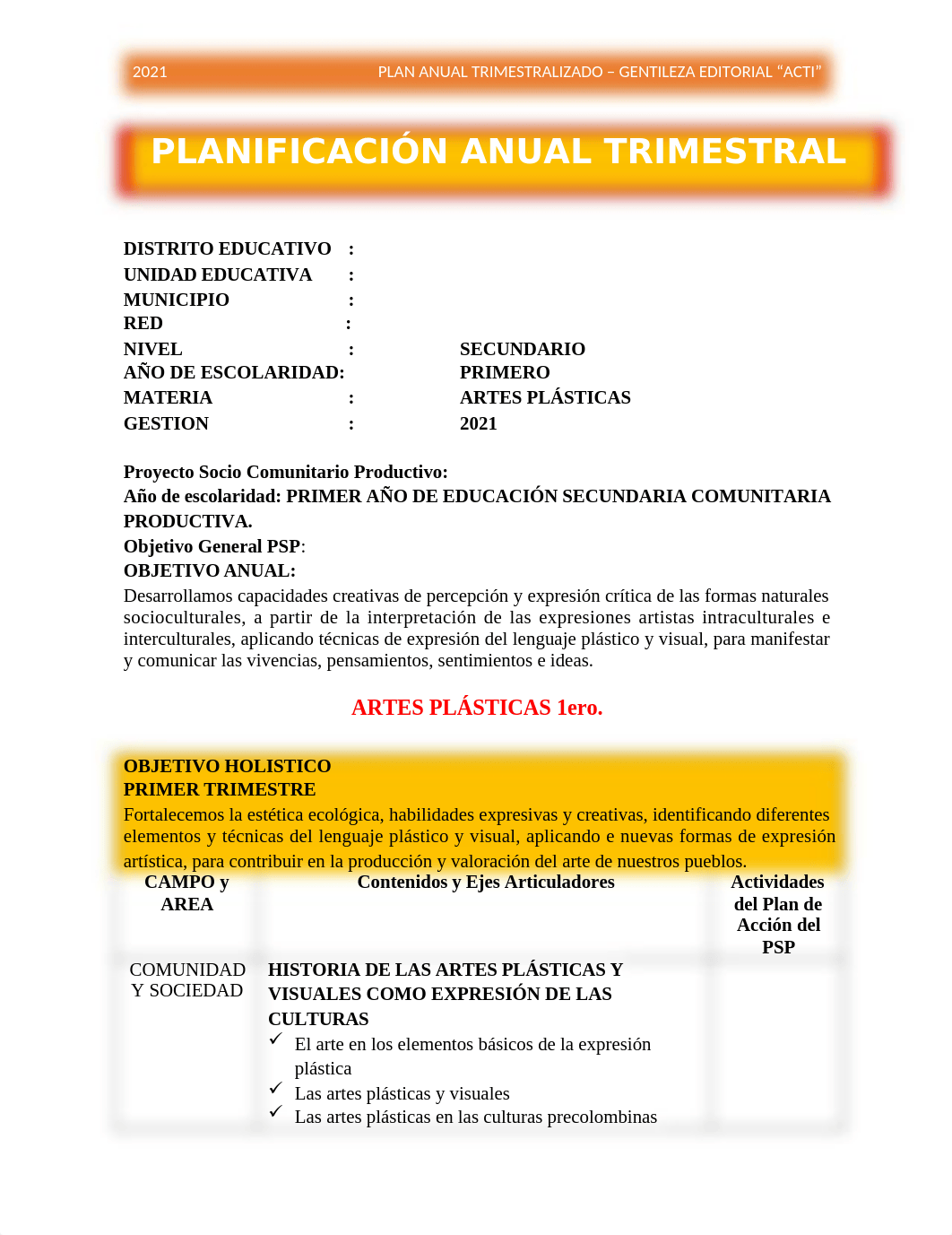 PLAN ANUAL TRIMESTRALIZADO - Artes Plásticas 1ro-6to.docx_dn5is692nht_page1