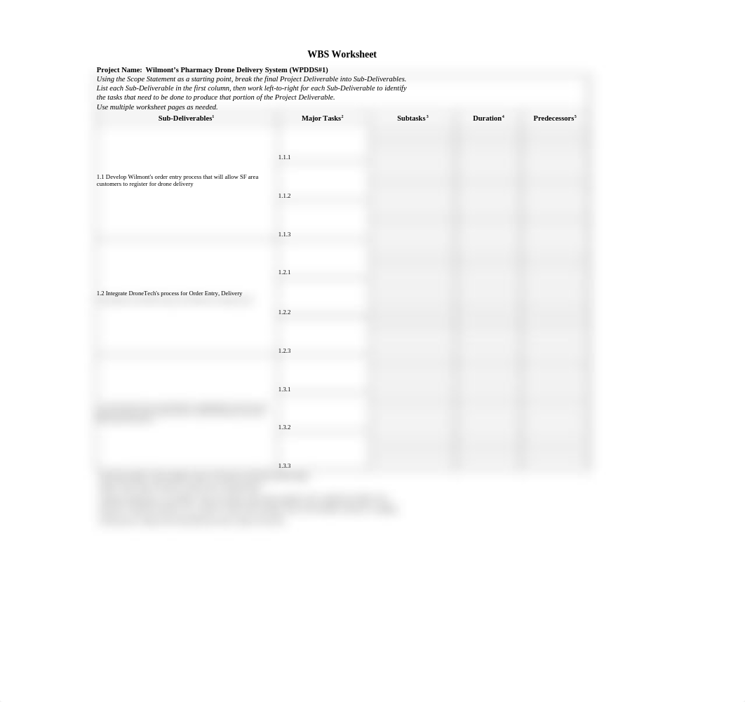 Wilmont's Pharmacy Drone Delivery System - WBS Worksheet Excel.xlsx_dn5rw6gbwns_page1