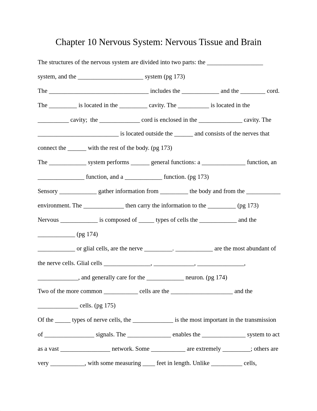 Chapter 10 Nervous System: Nervous Tissue and Brain_dn62ntrwus8_page1