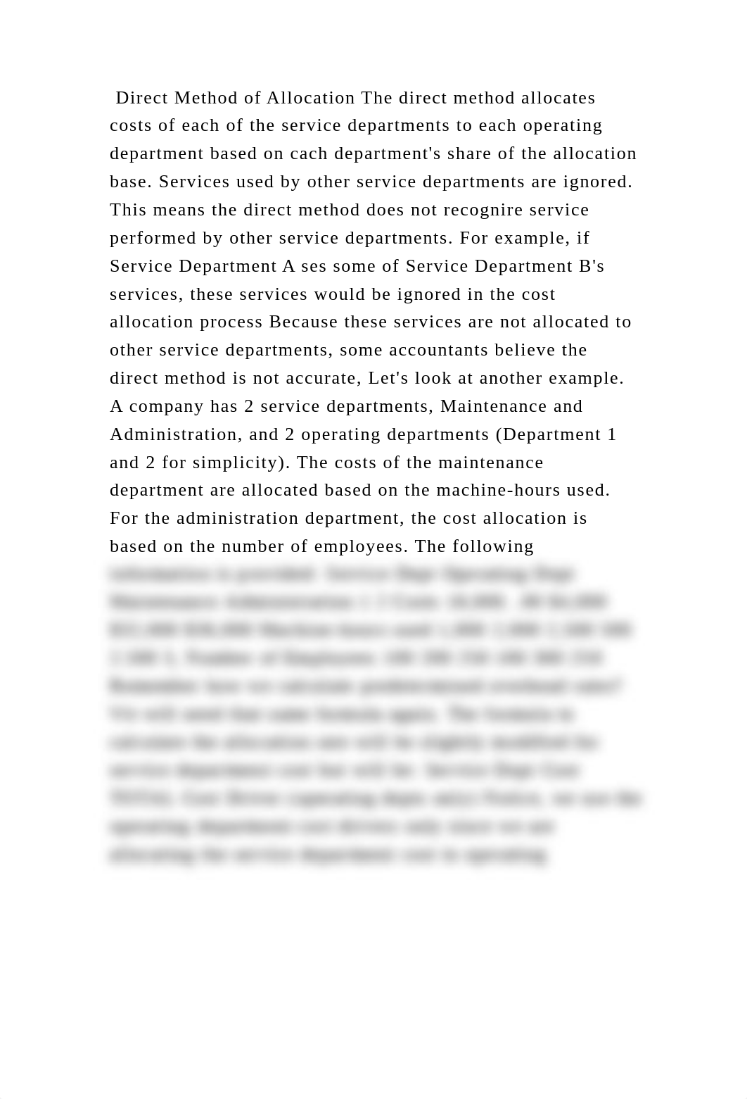 Direct Method of Allocation The direct method allocates costs of each.docx_dn6hodjrerw_page2