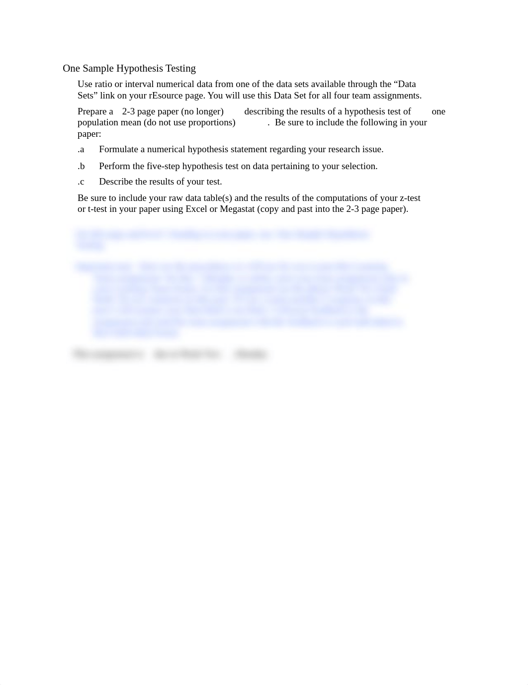 One Sample Hypothesis Testing - team A - assignment one_dn6l45fk1mc_page1