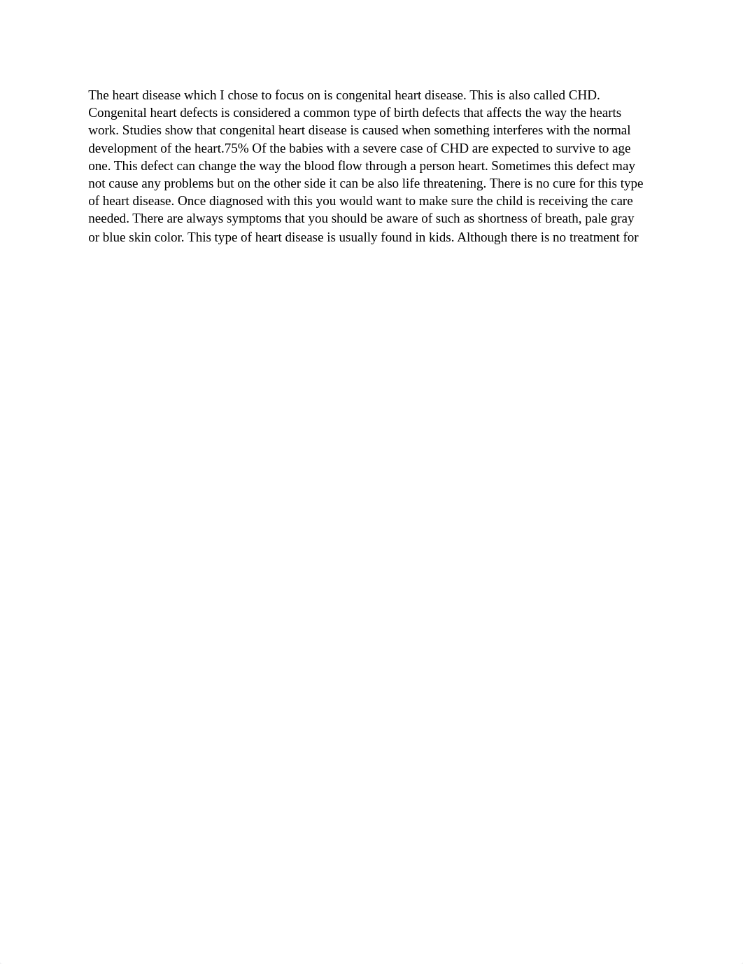 The heart disease which I chose to focus on is congenital heart disease.docx_dn6o61l521w_page1