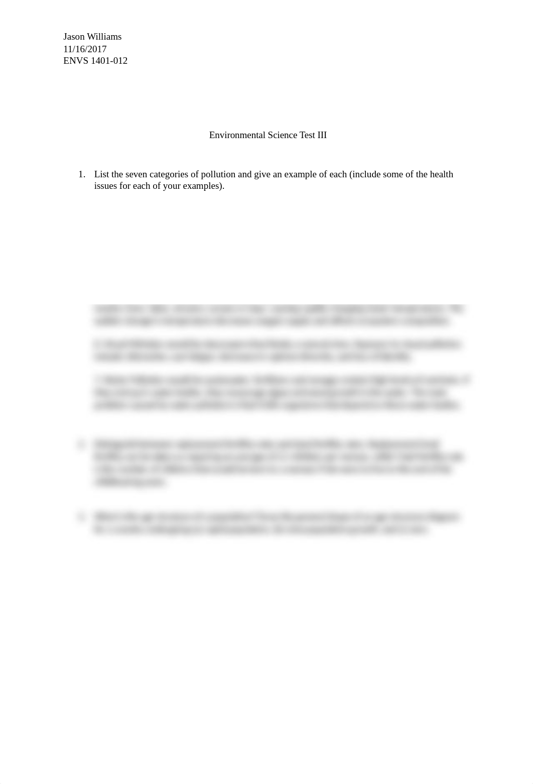 List the seven categories of pollution and give an example of each.docx_dn6q6h7f31v_page1