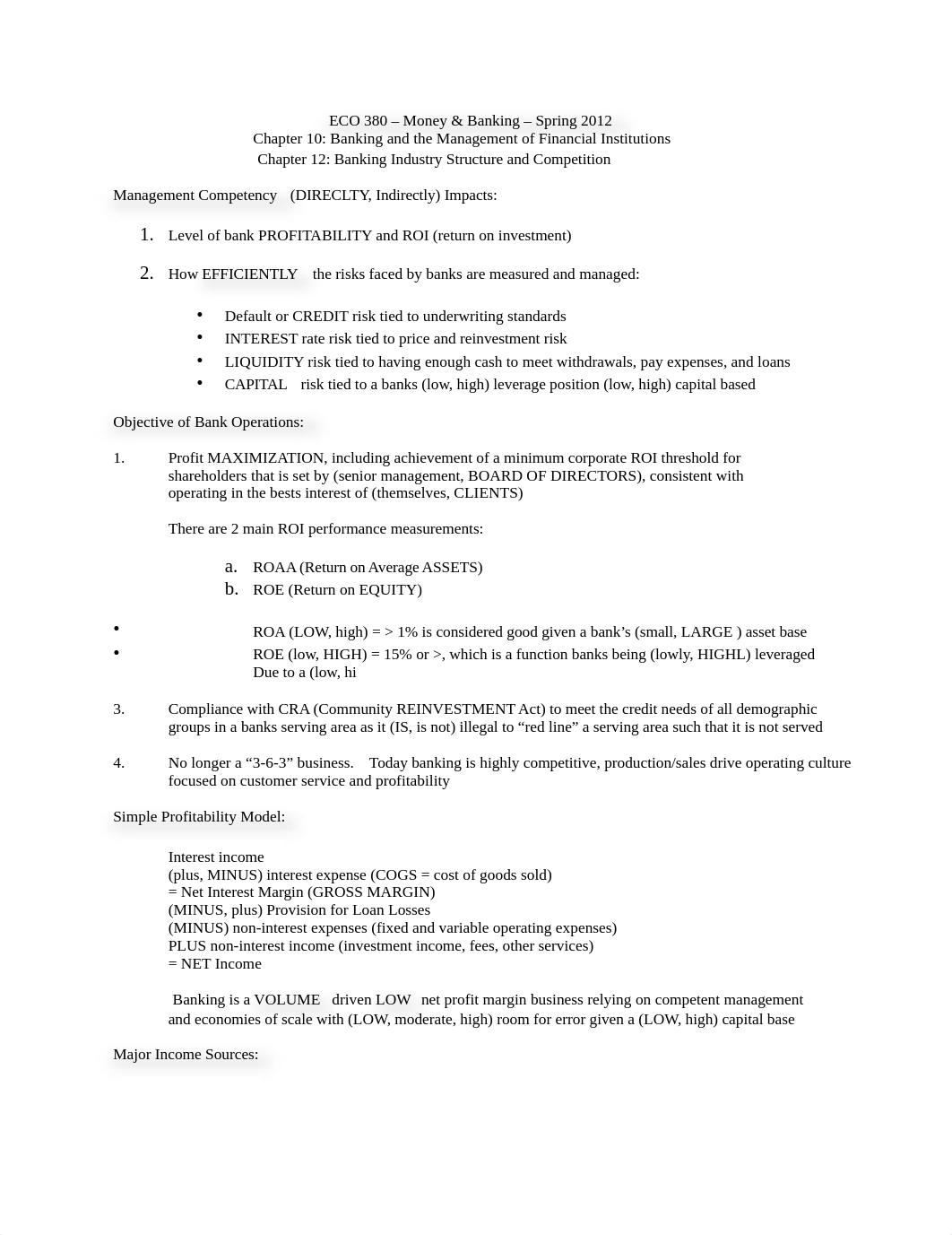 ECO 380 Spring 2012 Chapters 10 &amp; 12 Bank Mgt and Profitability_dn75x6bn4qm_page1