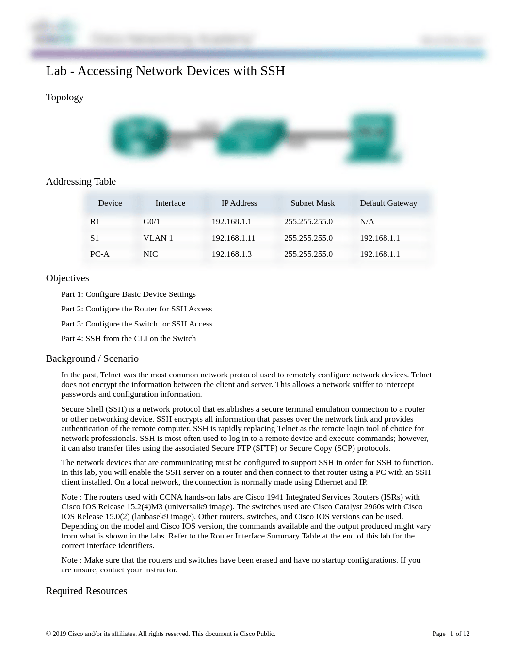 11.2.4.6 Lab - Accessing Network Devices with SSH.docx_dn770rg102h_page1