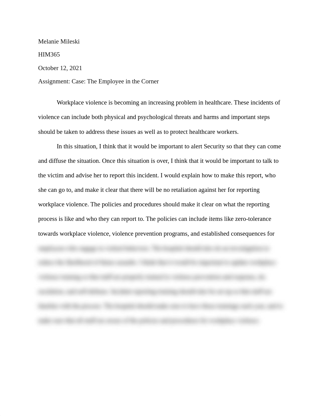 HIM365_ Chapter 12 Assignment_ Case_ The Employee in the Corner  .docx_dn77xgl2k9e_page1