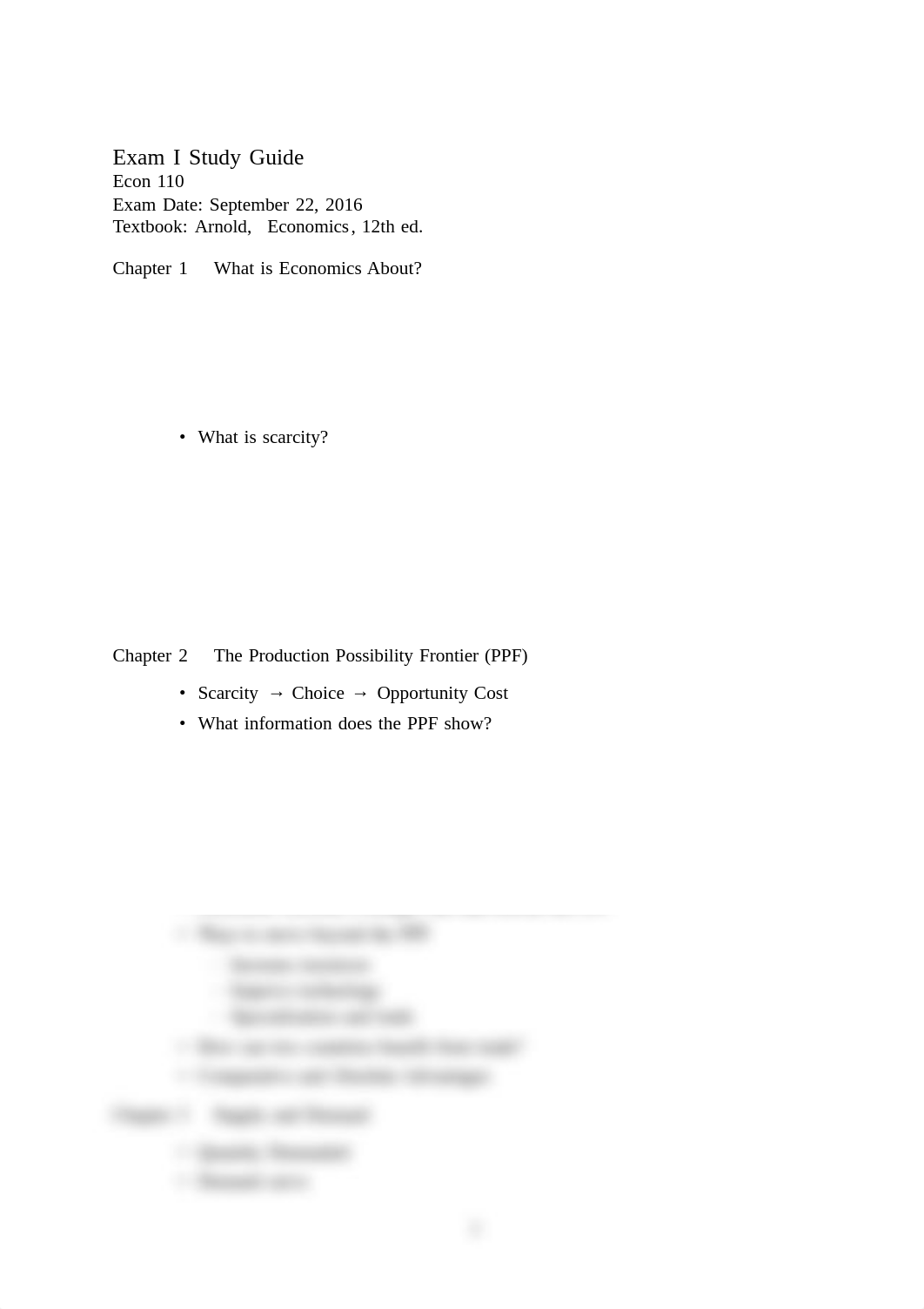 Econ 110 -- Exam 1 -- Study Guide -- f2016_dn7cphw2q46_page1