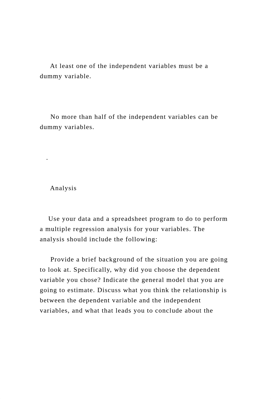 Regression Analysis Assignment       Data        The m.docx_dn7ol60oyn3_page4