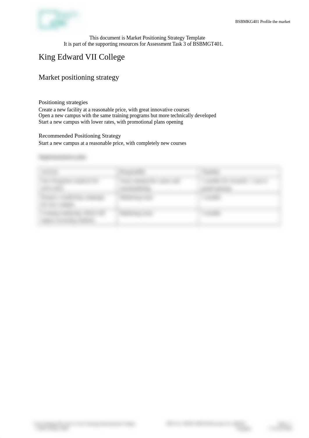 BSBMKG401 - Market Positioning Strategy.docx_dn7qq1vt34h_page1