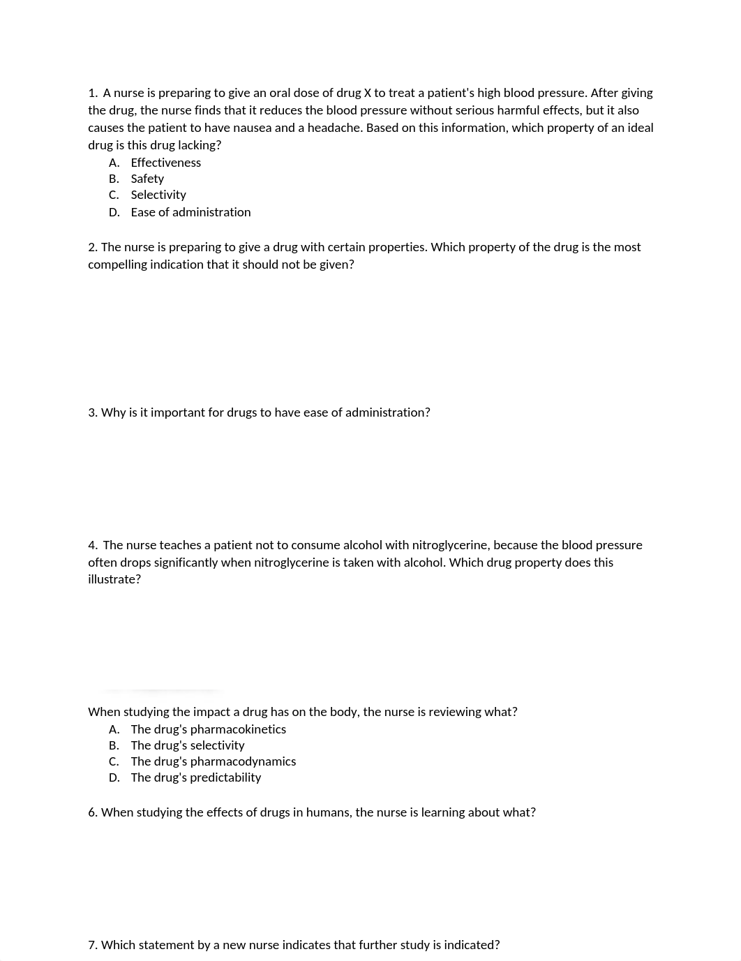 Pharmacology Exam 1 Study Questions_dn8yr3xzlg3_page1