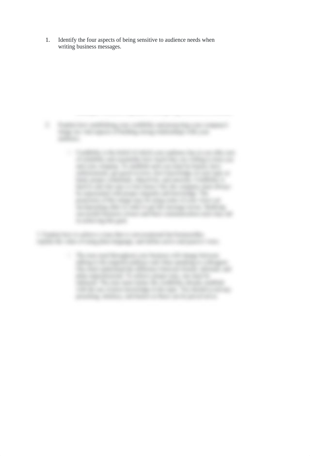 Identify the four aspects of being sensitive to audience needs when writing business messages.docx_dn9c6i3u874_page1