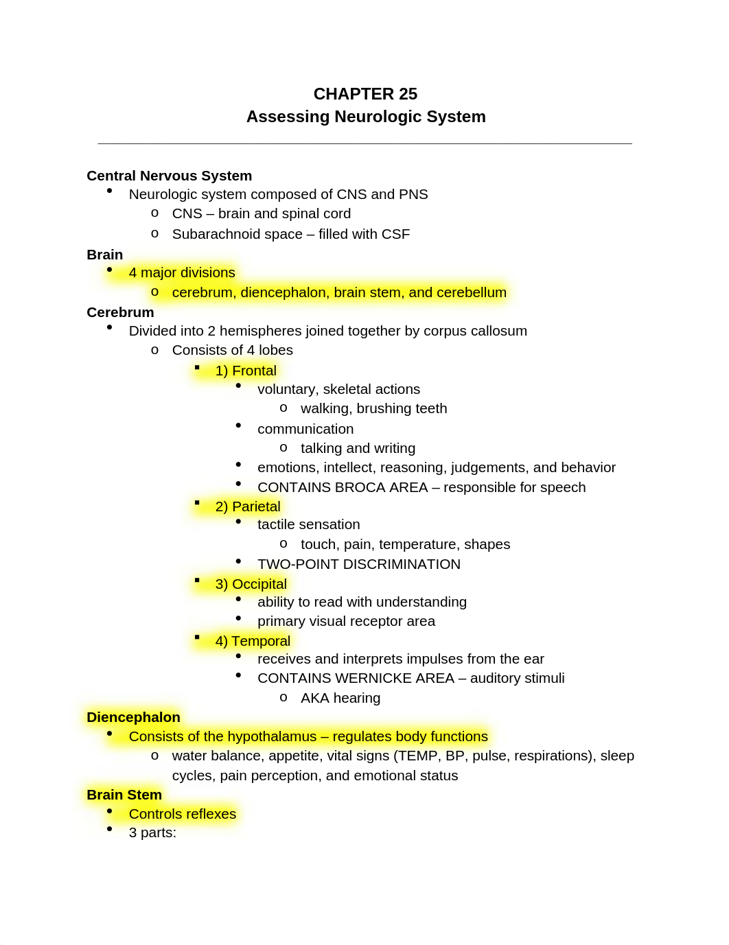 Ch 25 - Assessing Neuologic System.docx_dn9d1axjqeo_page1