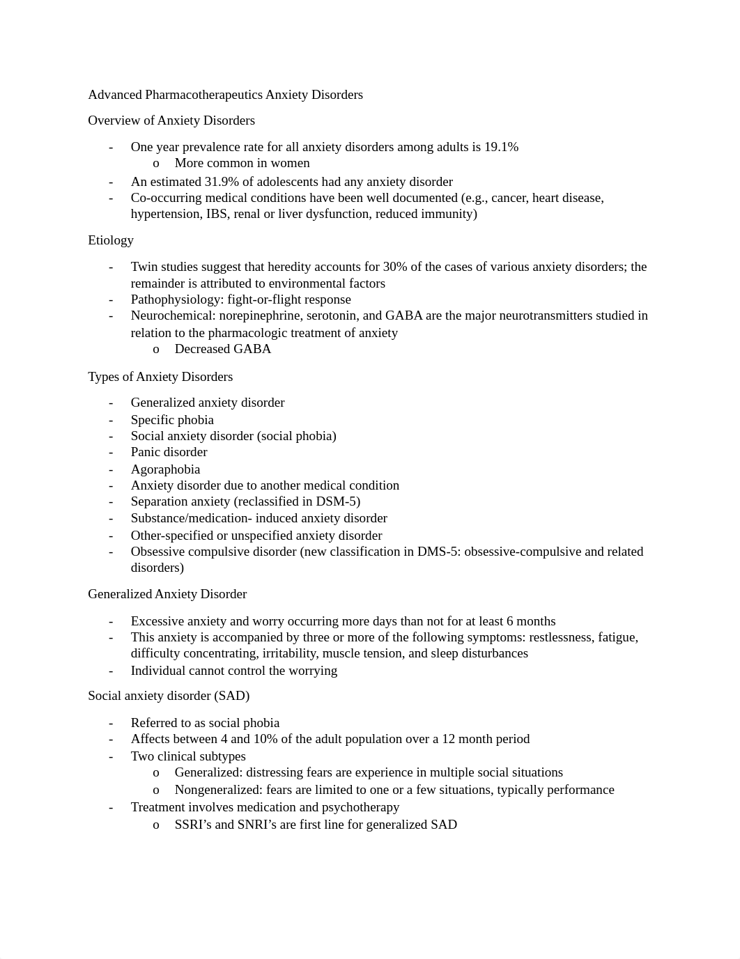 Advanced Pharmacotherapeutics Anxiety Disorders.docx_dn9jcaih6ba_page1