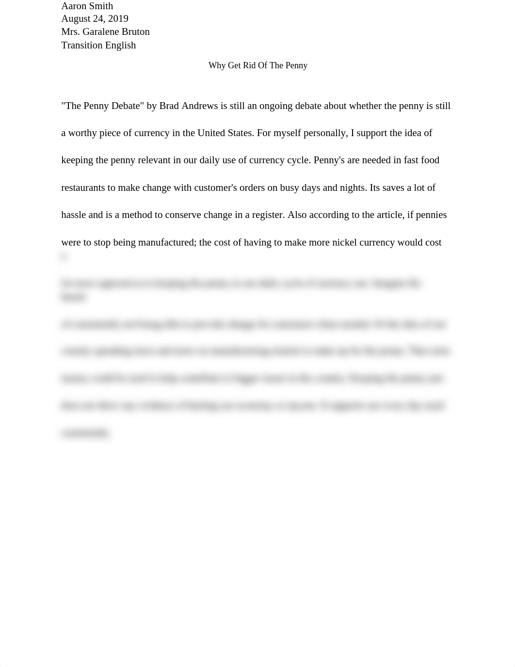 "The Penny Debate" by Brad Andrews is still an ongoing debate about whether the penny is still a wor_dn9lh8n9ffb_page1