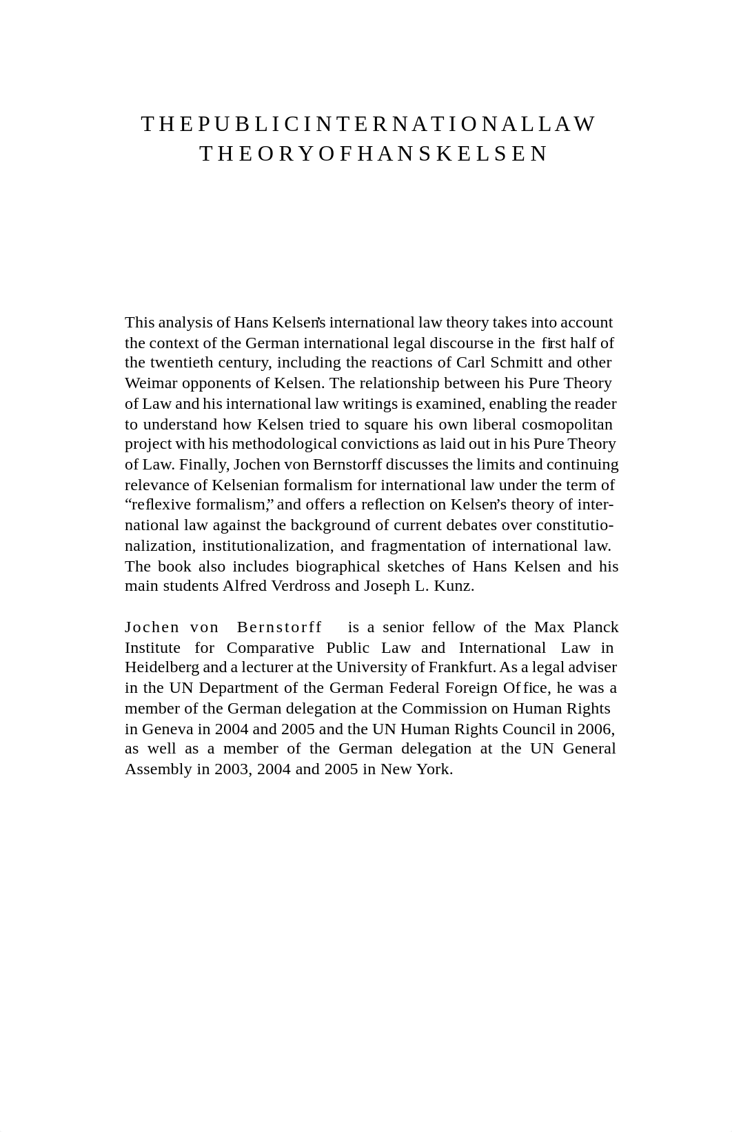 The Public International Law Theory of Hans Kelsen Believing in Universal Law by Jochen Von Bernstor_dn9rubmtcv3_page3