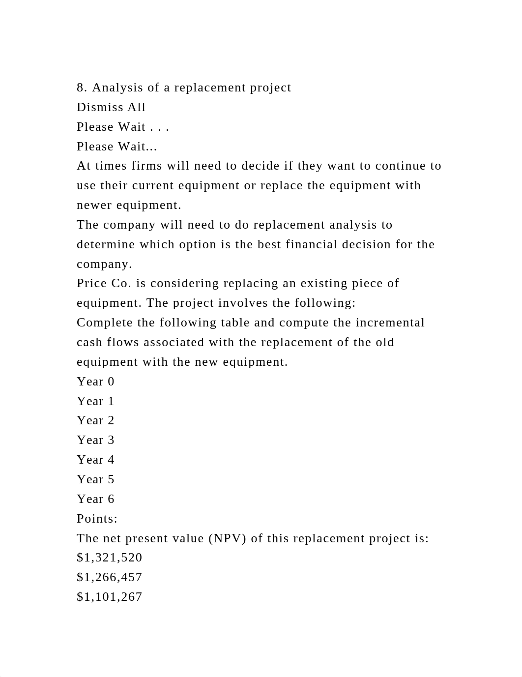 8. Analysis of a replacement projectDismiss AllPlease Wait . . ..docx_dnad7e54ya2_page2